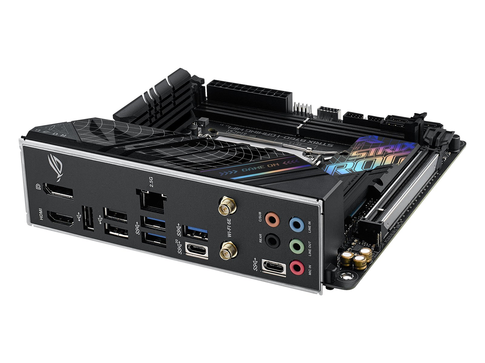 ASUS ROG STRIX B760-I GAMING WIFI (V2) Mainboard - Intel B760 - Intel LGA1700 socket - DDR5 RAM - Mini-ITX