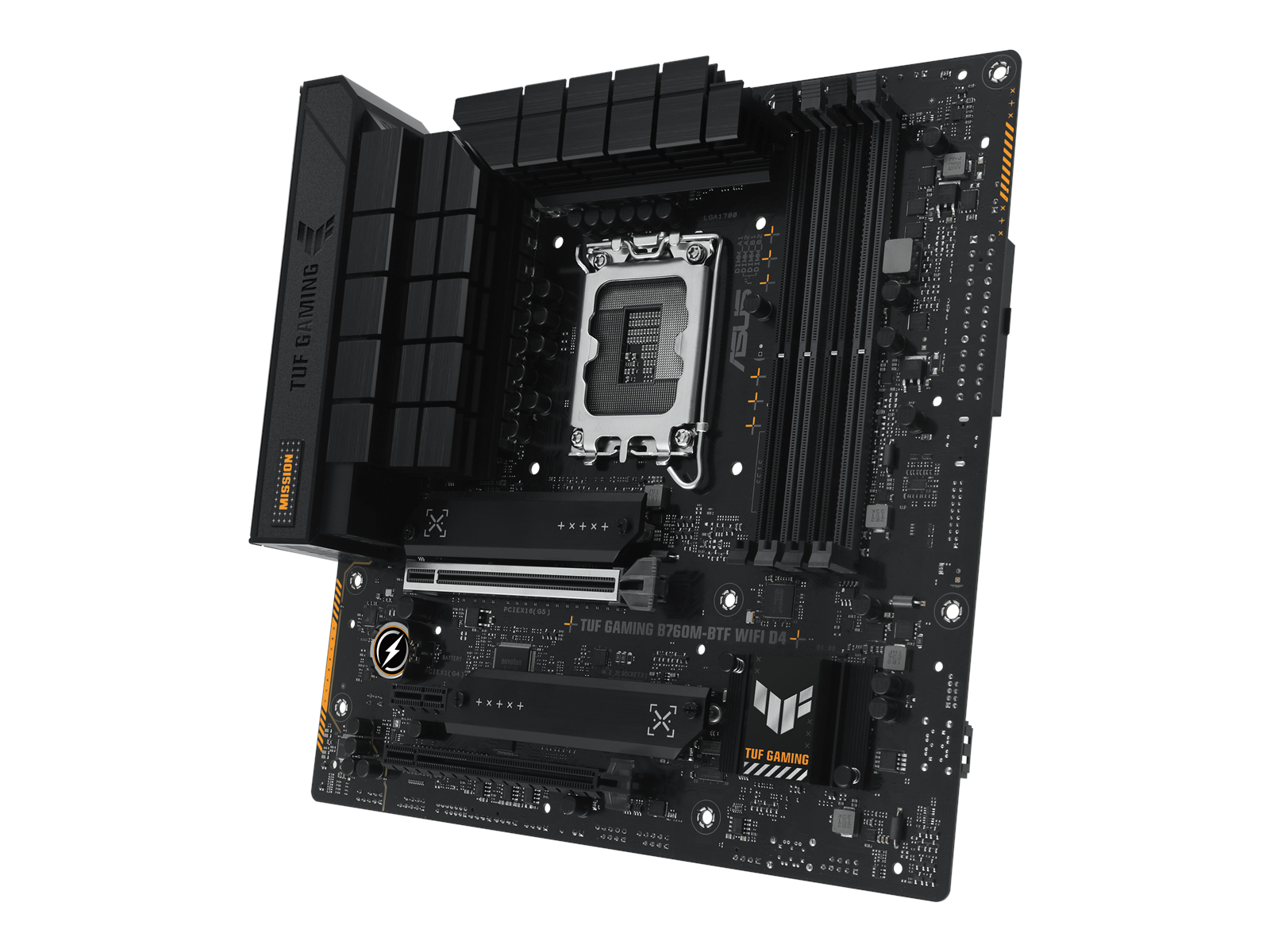ASUS TUF GAMING B760M-BTF WIFI Mainboard - Intel B760 - Intel LGA1700 socket - Micro-ATX