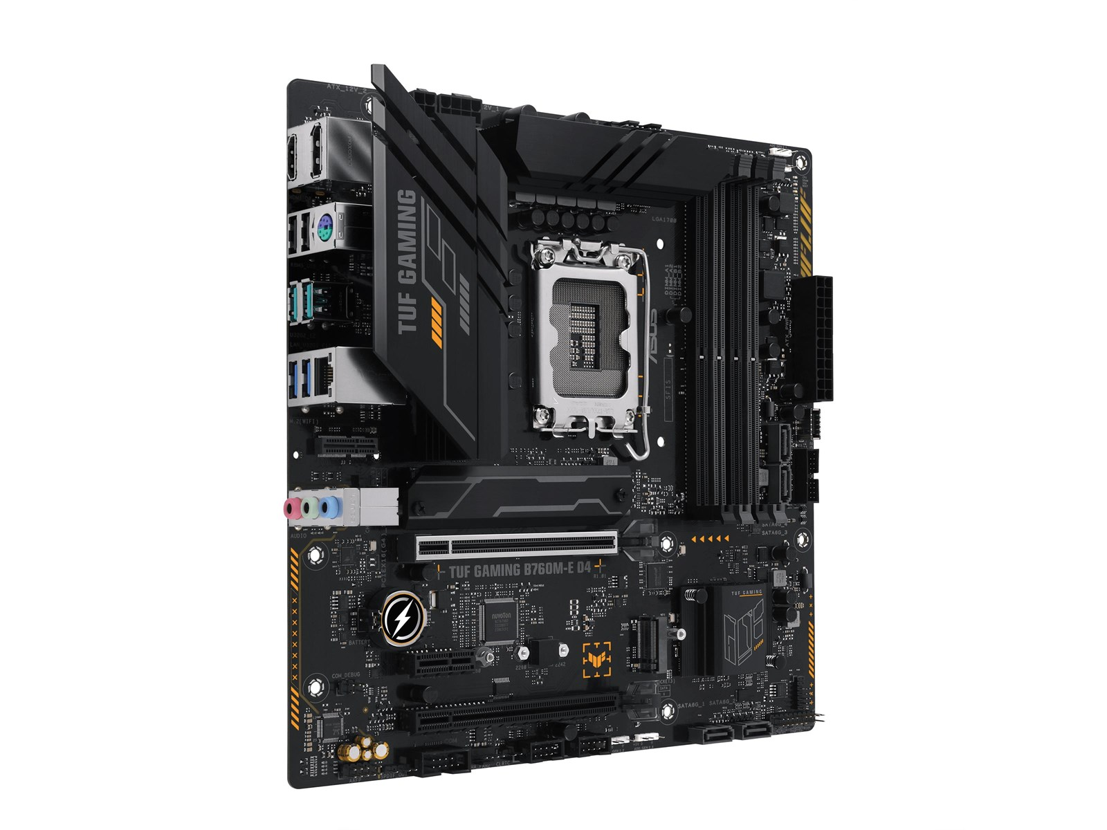 ASUS TUF GAMING B760M-E D4 (V2) Mainboard - Intel B760 - Intel LGA1700 socket - DDR4 RAM - Micro-ATX
