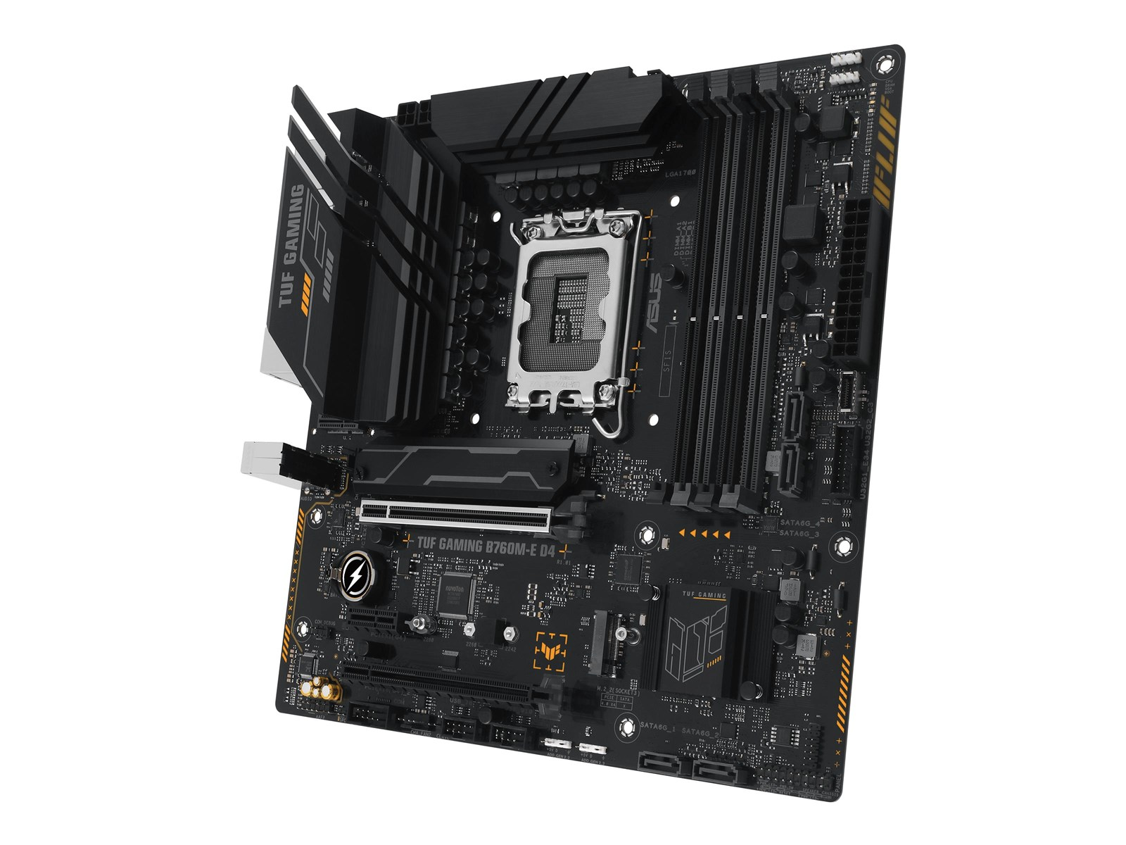 ASUS TUF GAMING B760M-E D4 (V2) Mainboard - Intel B760 - Intel LGA1700 socket - DDR4 RAM - Micro-ATX