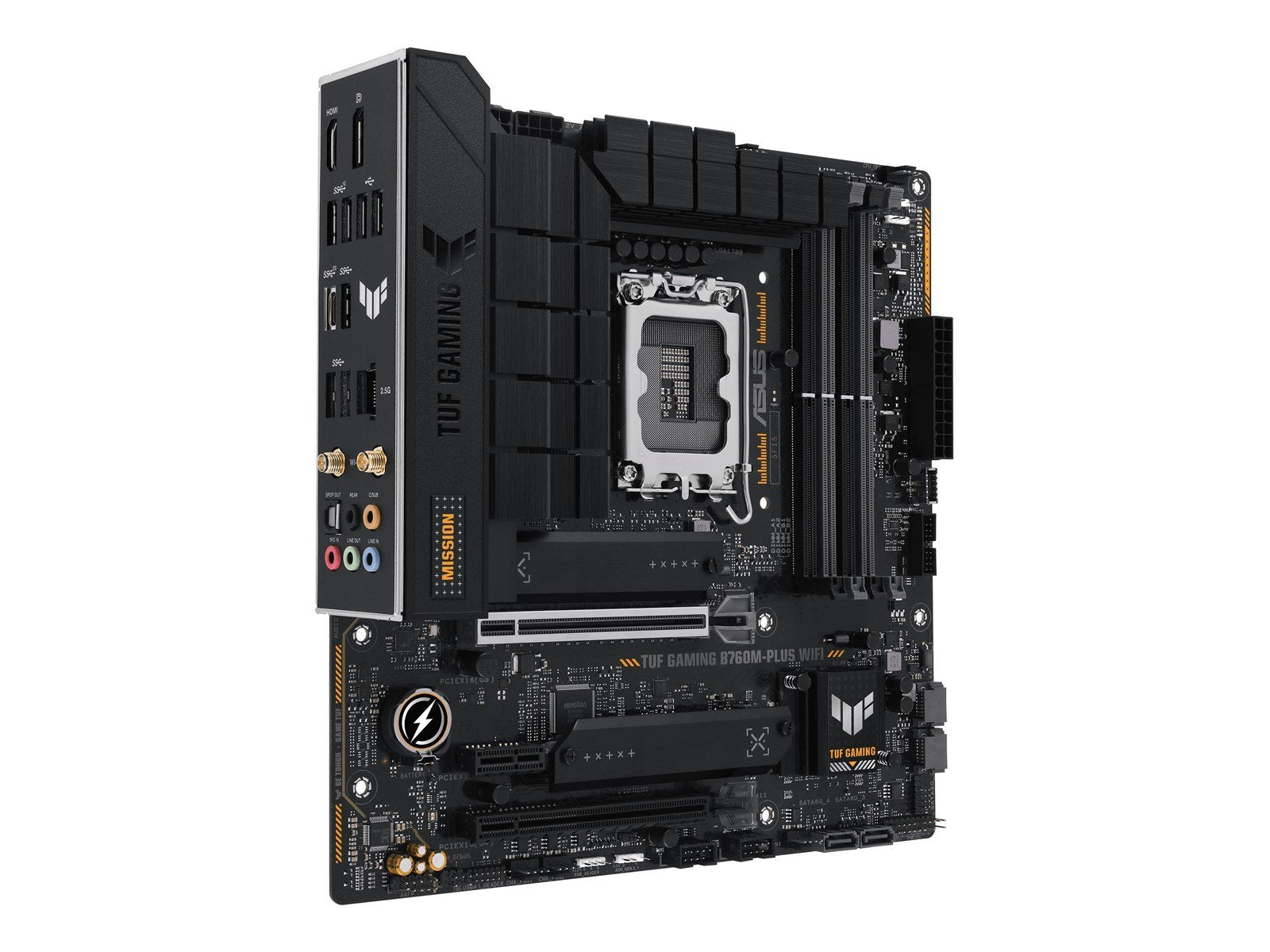 ASUS TUF GAMING B760M-PLUS (V2) Mainboard - Intel B760 - Intel LGA1700 socket - DDR5 RAM - Micro-ATX