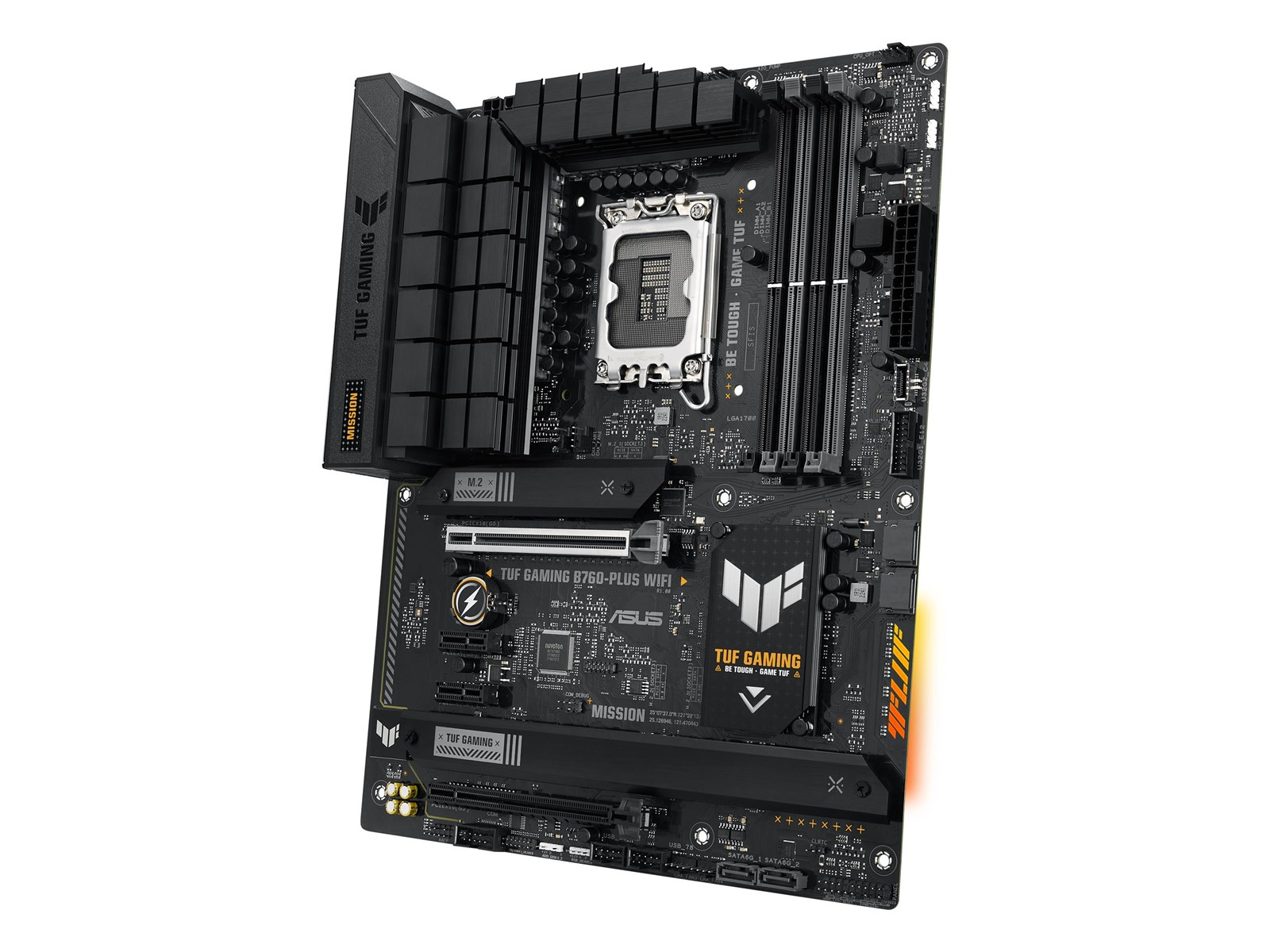 ASUS TUF GAMING B760-PLUS WIFI (V2) Mainboard - Intel B760 - Intel LGA1700 socket - DDR5 RAM - ATX