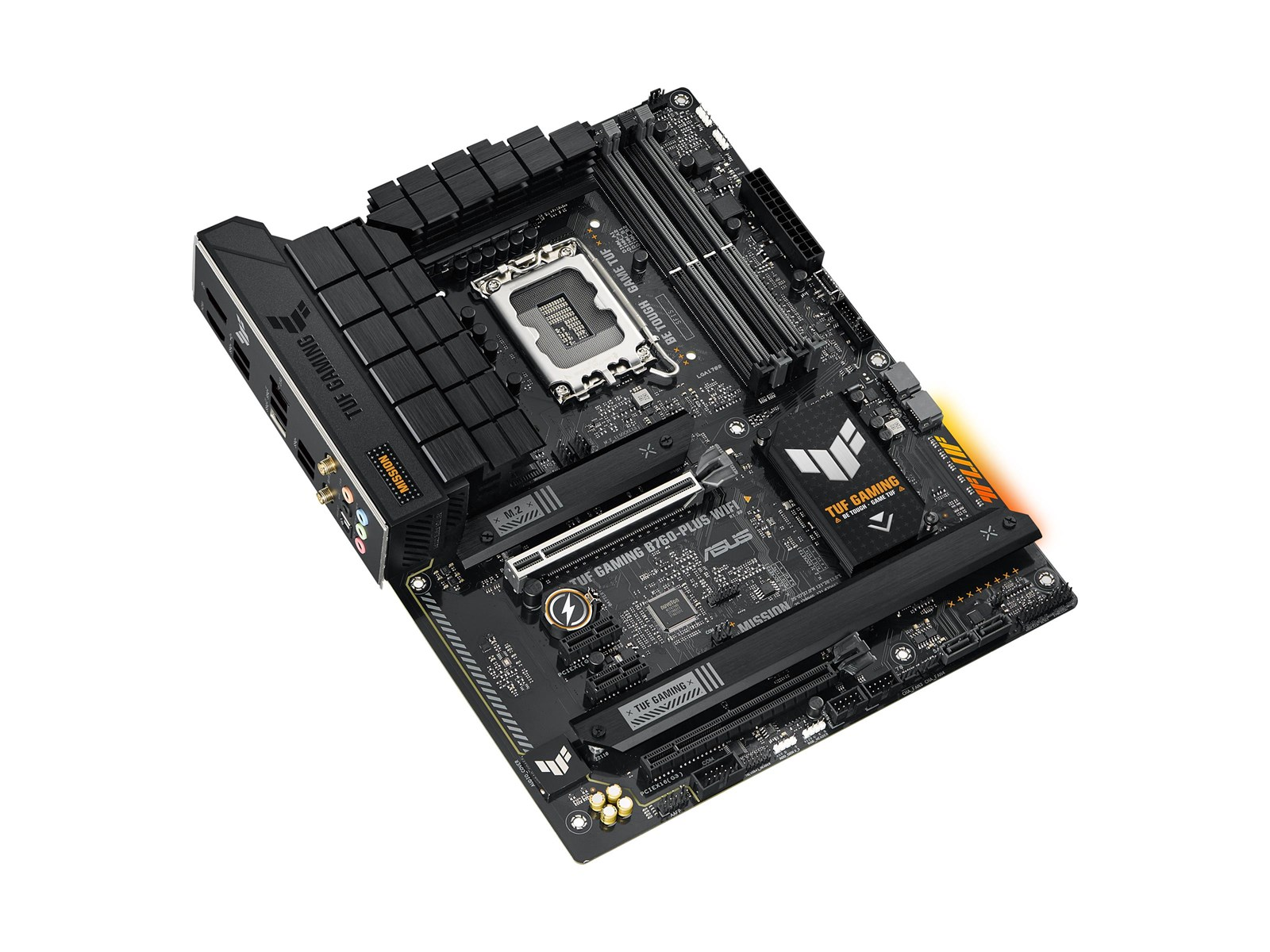 ASUS TUF GAMING B760-PLUS WIFI (V2) Mainboard - Intel B760 - Intel LGA1700 socket - DDR5 RAM - ATX