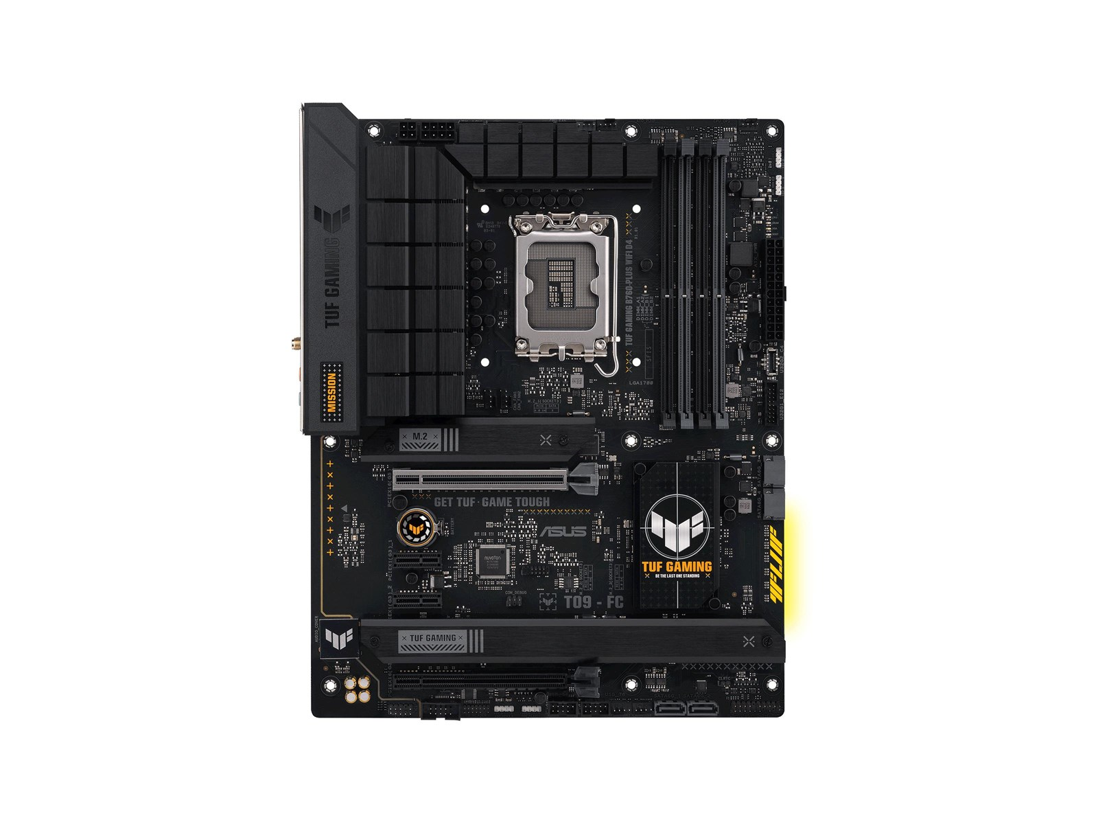 ASUS TUF GAMING B760-PLUS WIFI D4 (V2) Mainboard - Intel B760 - Intel LGA1700 socket - DDR4 RAM - ATX