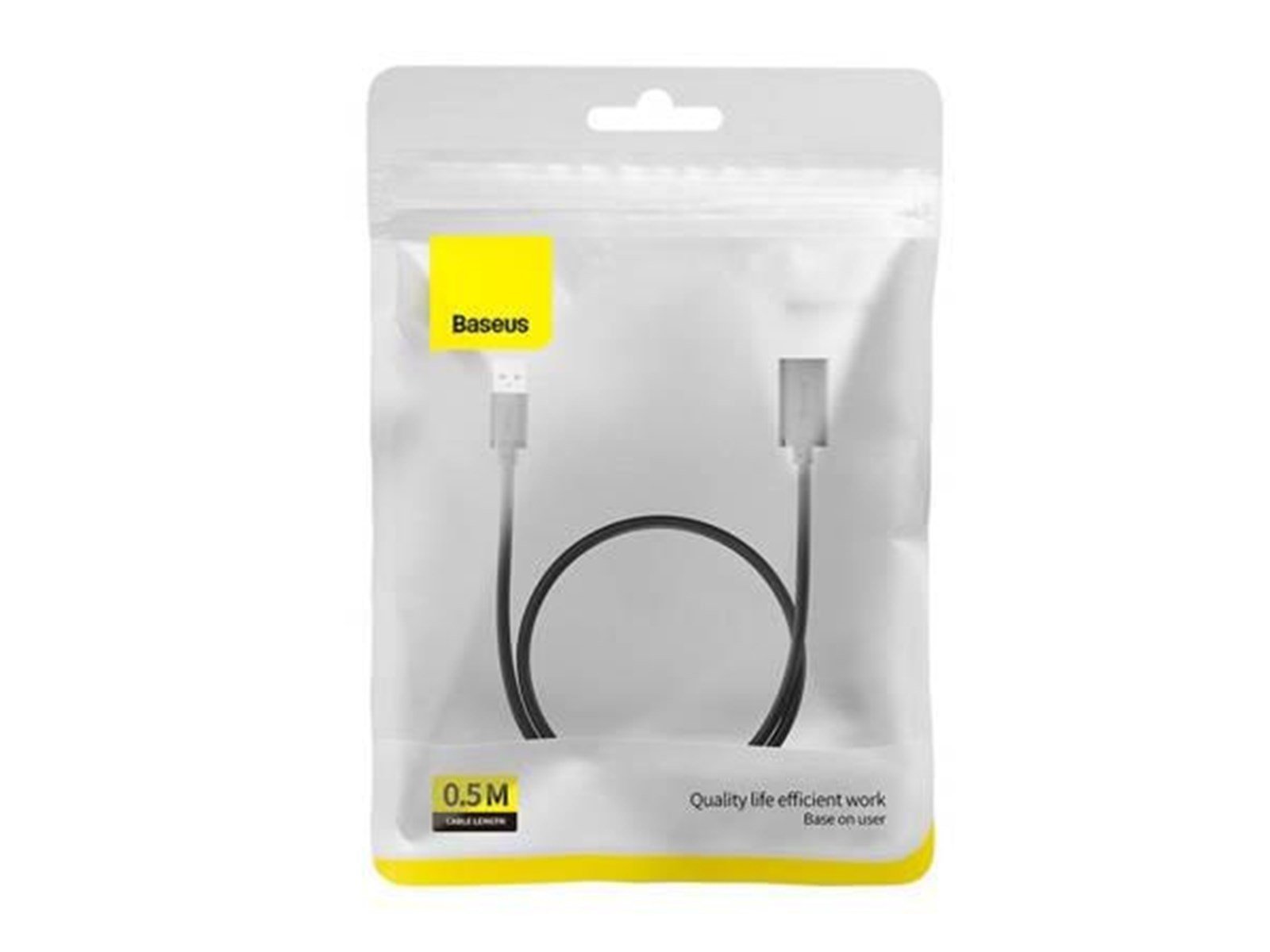 Baseus USB 2.0 Extension cable  male to female AirJoy Series 0.5m (black)