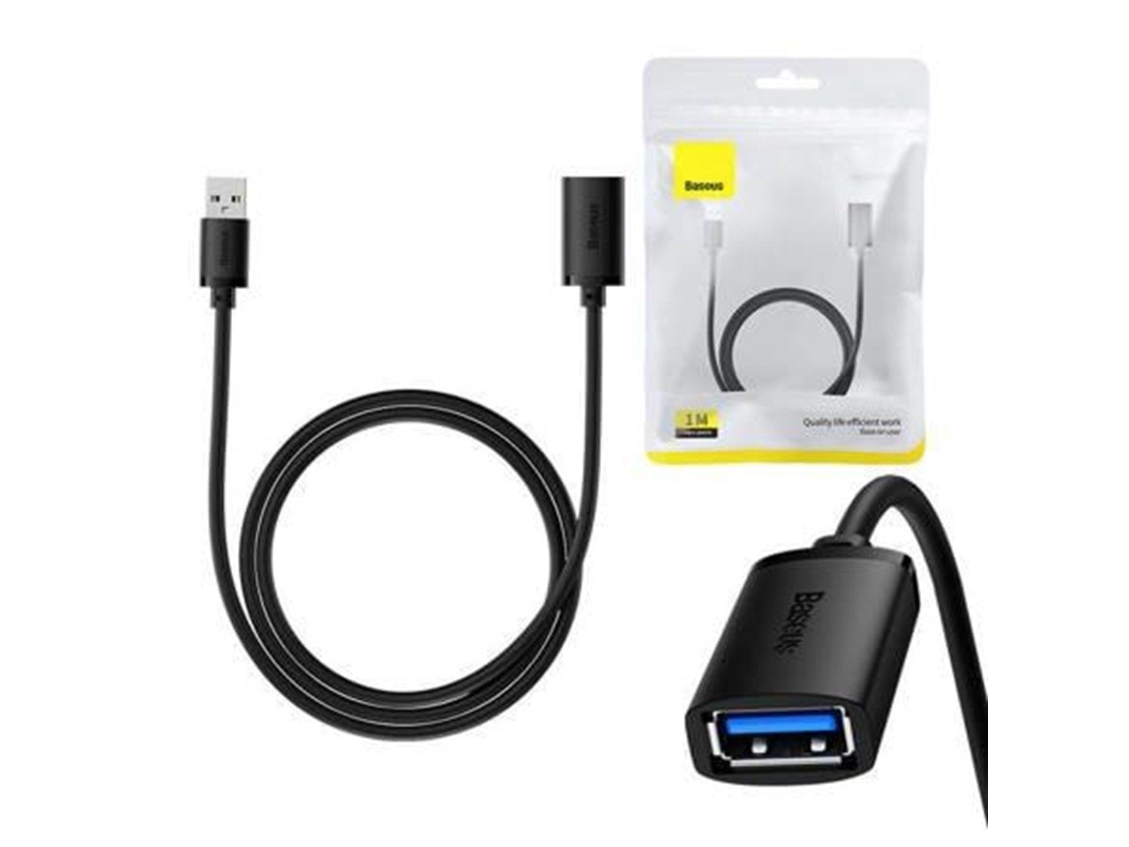 Baseus USB 3.0 Extension cable  male to female AirJoy Series 1m (black)