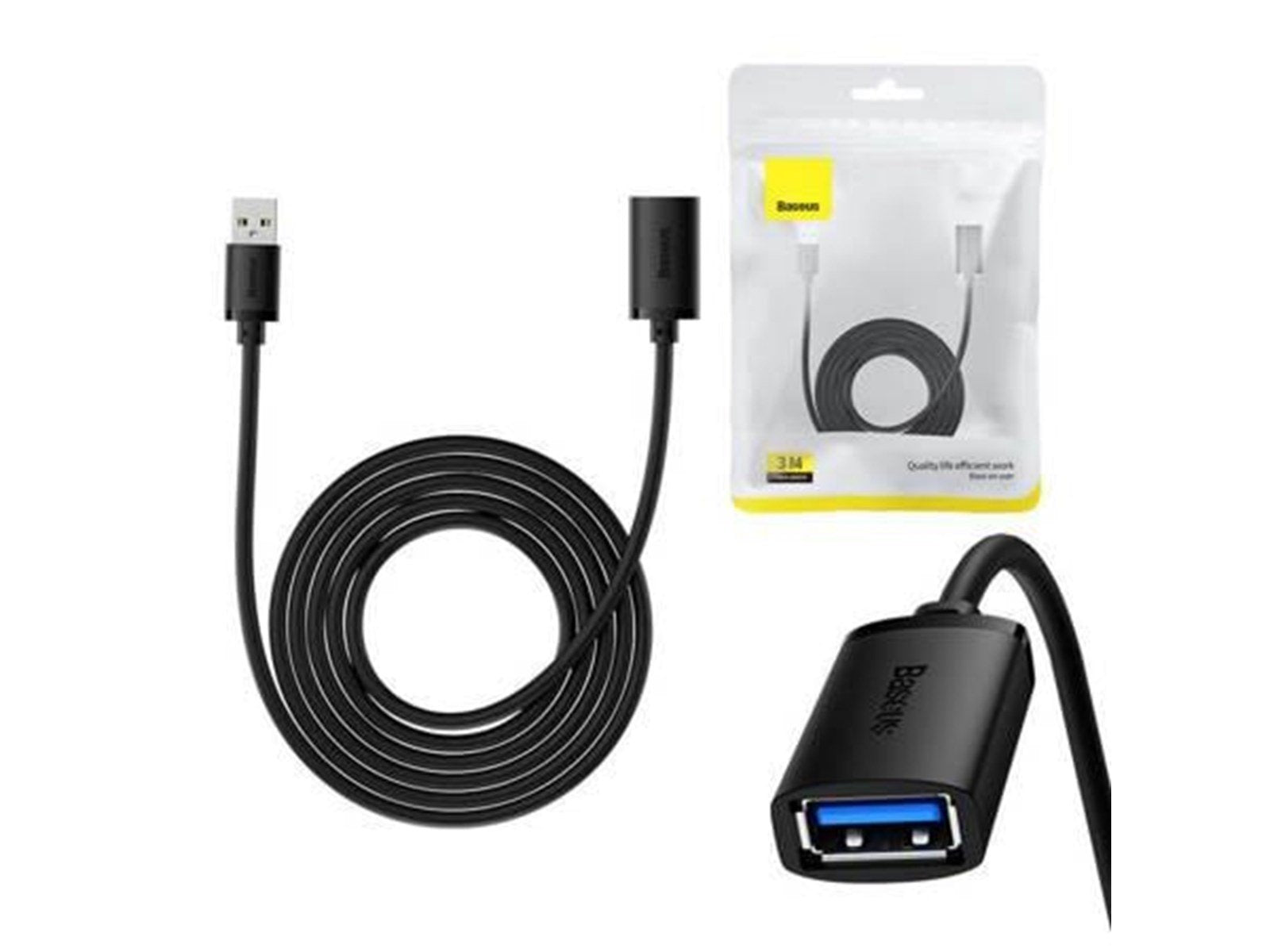 Baseus USB 3.0 Extension cable  male to female AirJoy Series 3m (black)