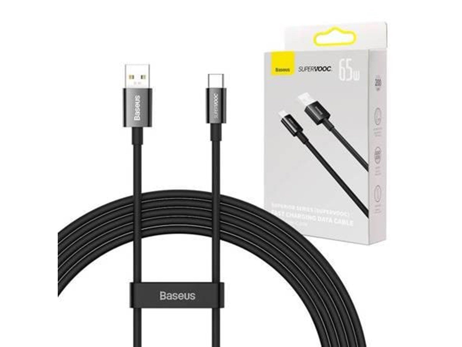 Baseus Superior Series Cable USB to USB-C 65W PD 2m (black)