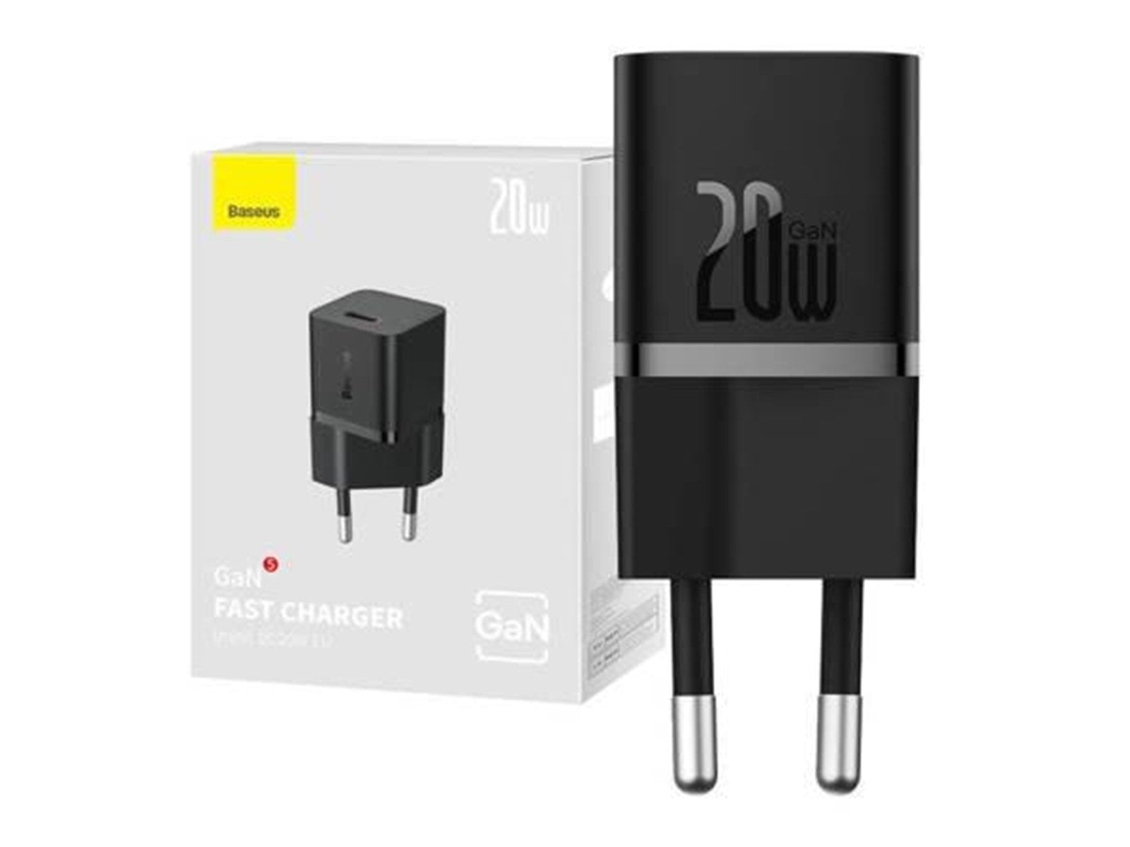 Baseus Mini wall charger  GaN5 20W (black)