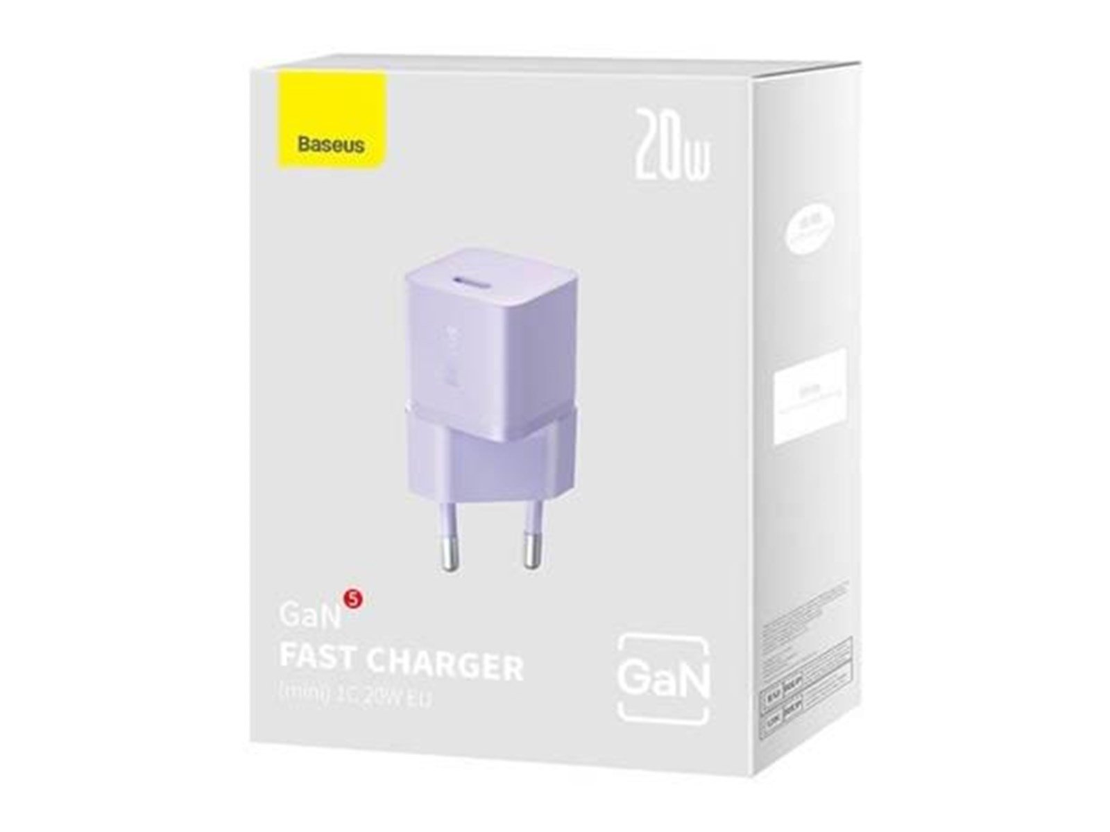 Baseus Mini wall charger  GaN5 20W (purple)