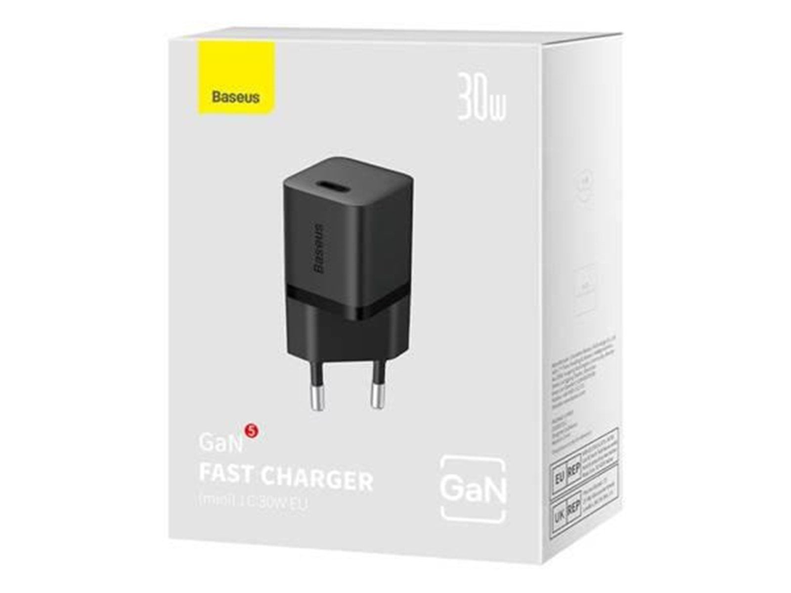 Baseus Mini wall charger  GaN5 30W (black)