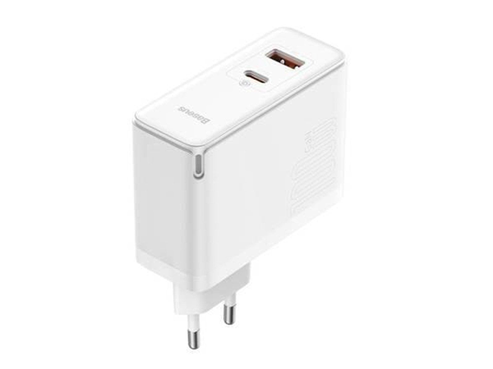 Baseus Wall charger  GaN5 Pro USB-C + USB 100W + 1m cable (white)