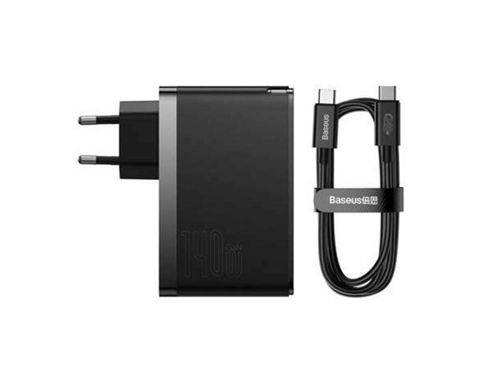 Baseus Wall charger  GaN5 Pro 2xUSB-C + USB 140W (black)