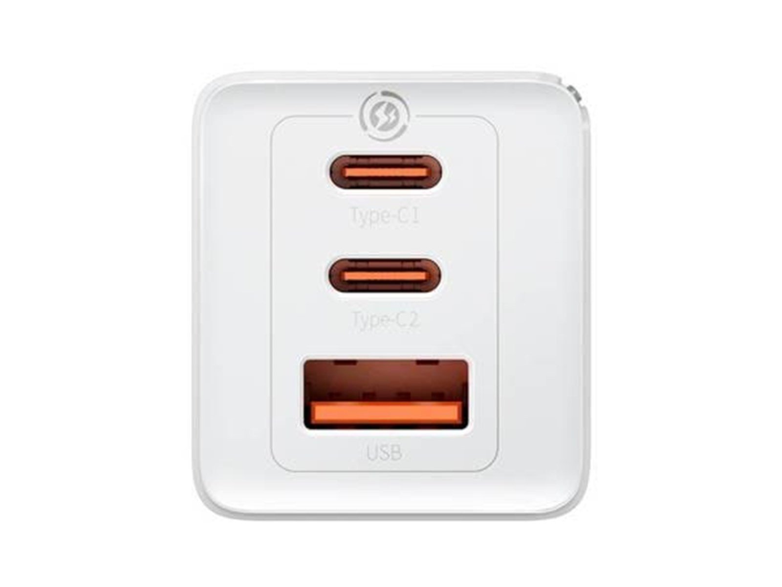 Baseus Wall charger  GaN5 Pro 2xUSB-C + USB 65W (white)
