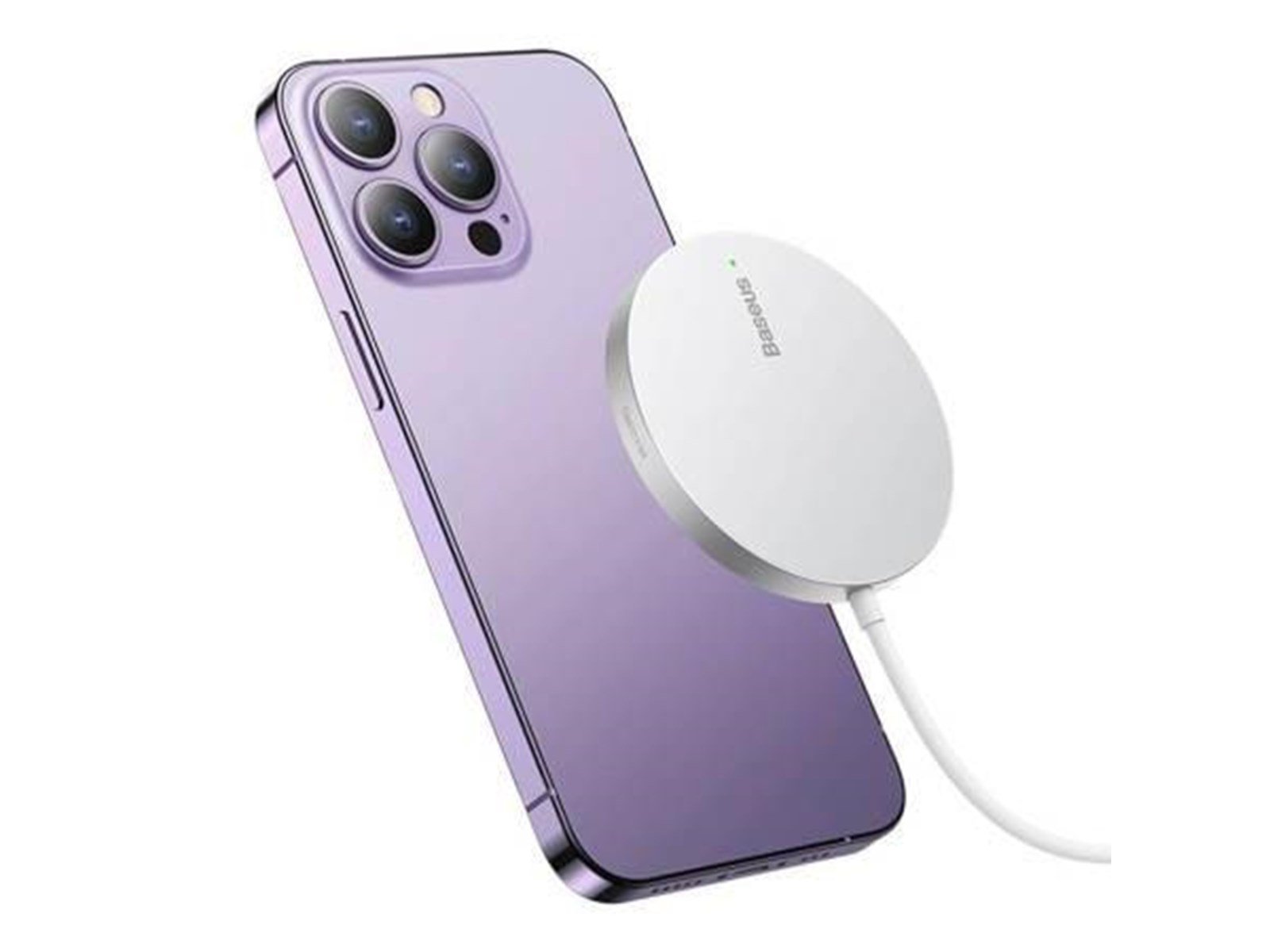 Baseus Magnetic Wireless Charger  Simple Mini3 15W (Silver)