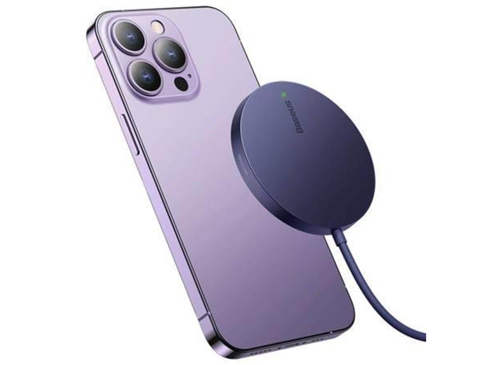 Baseus Magnetic Wireless Charger  Simple Mini3 15W (Dusty purple)