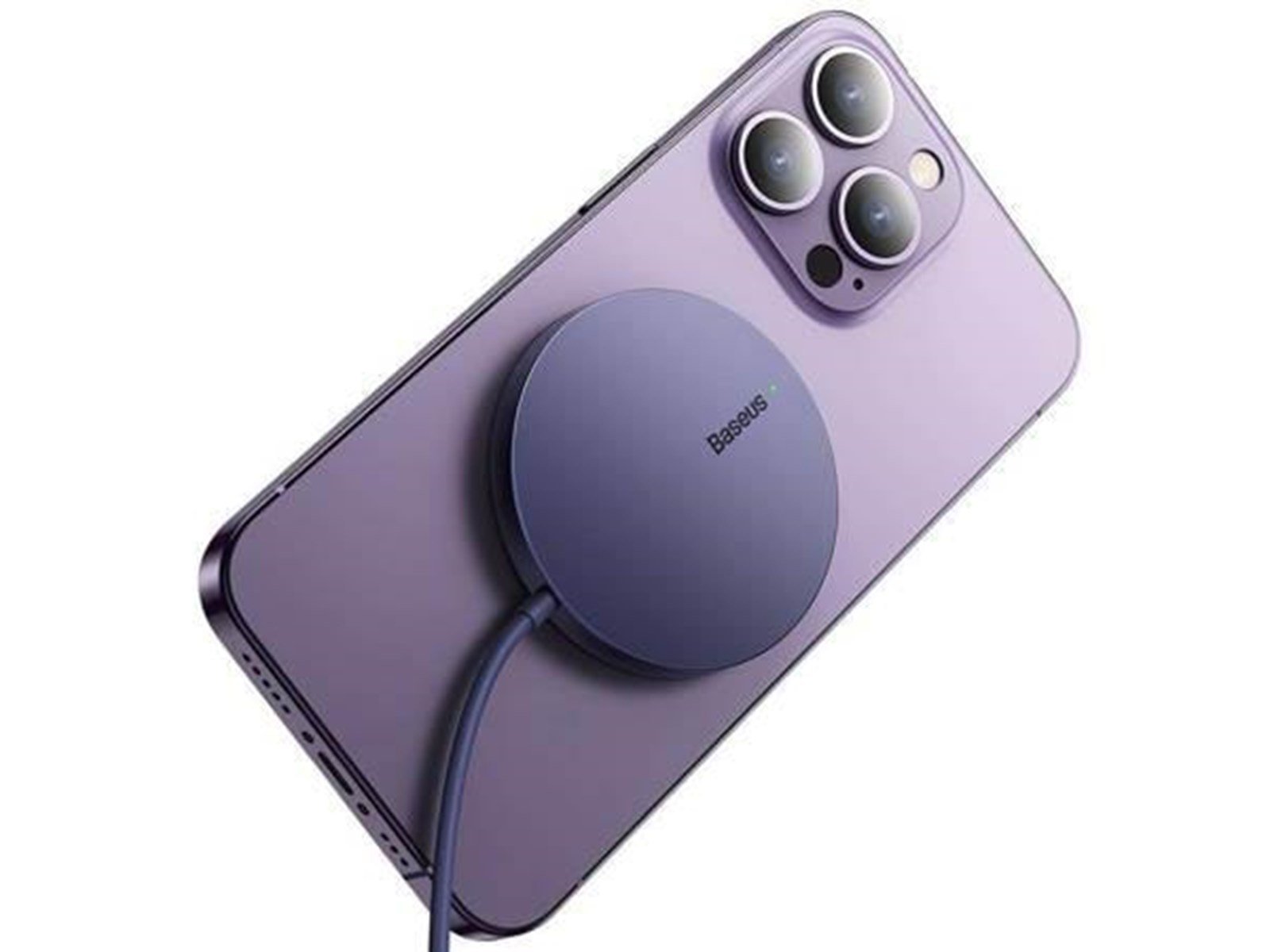 Baseus Magnetic Wireless Charger  Simple Mini3 15W (Dusty purple)
