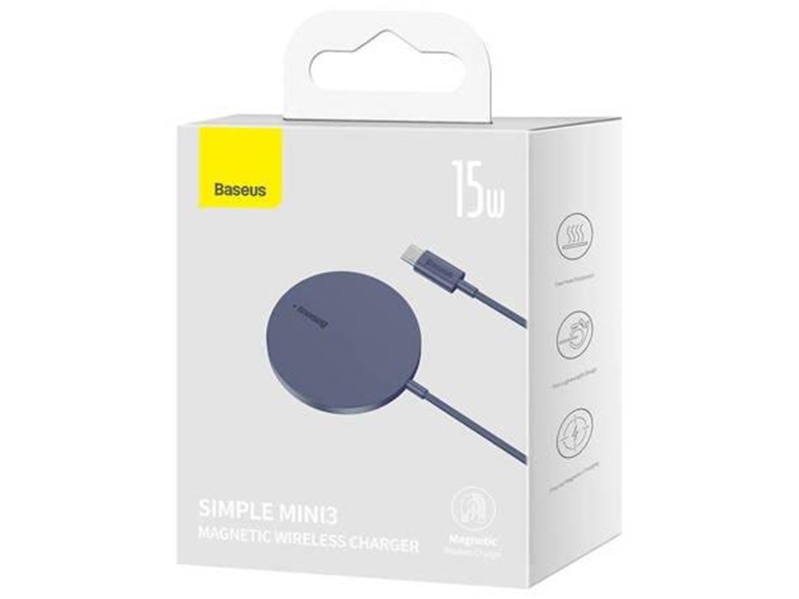 Baseus Magnetic Wireless Charger  Simple Mini3 15W (Dusty purple)