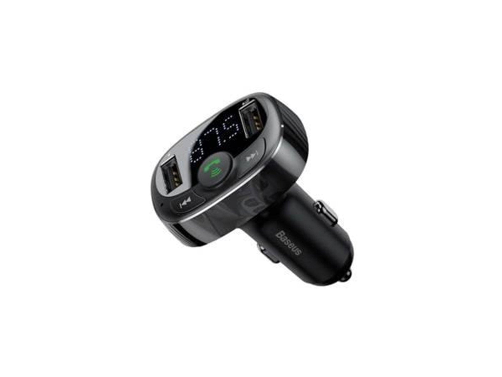 Baseus FM Transmitter T typed Bluetooth 2xUSB microSD (Black)