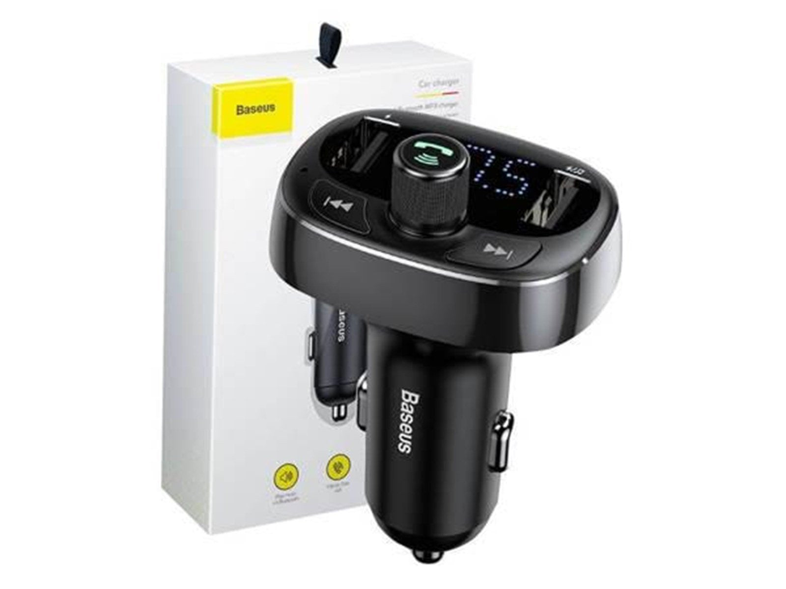 Baseus Transmitter FM  T-typed S-09 Bluetooth (black)