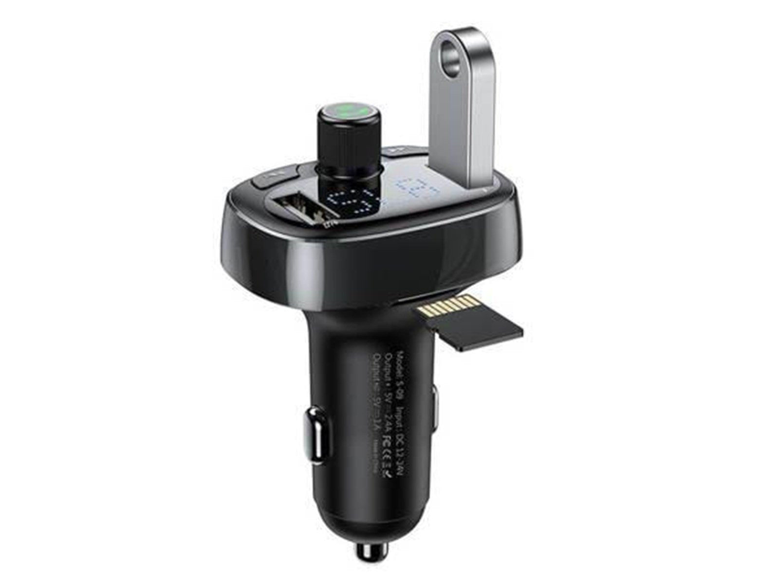 Baseus Transmitter FM  T-typed S-09 Bluetooth (black)