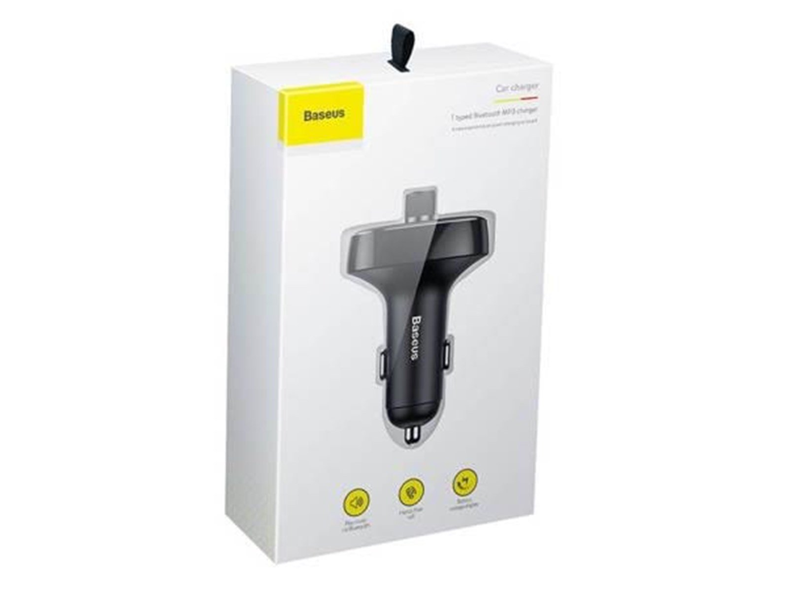 Baseus Transmitter FM  T-typed S-09 Bluetooth (black)
