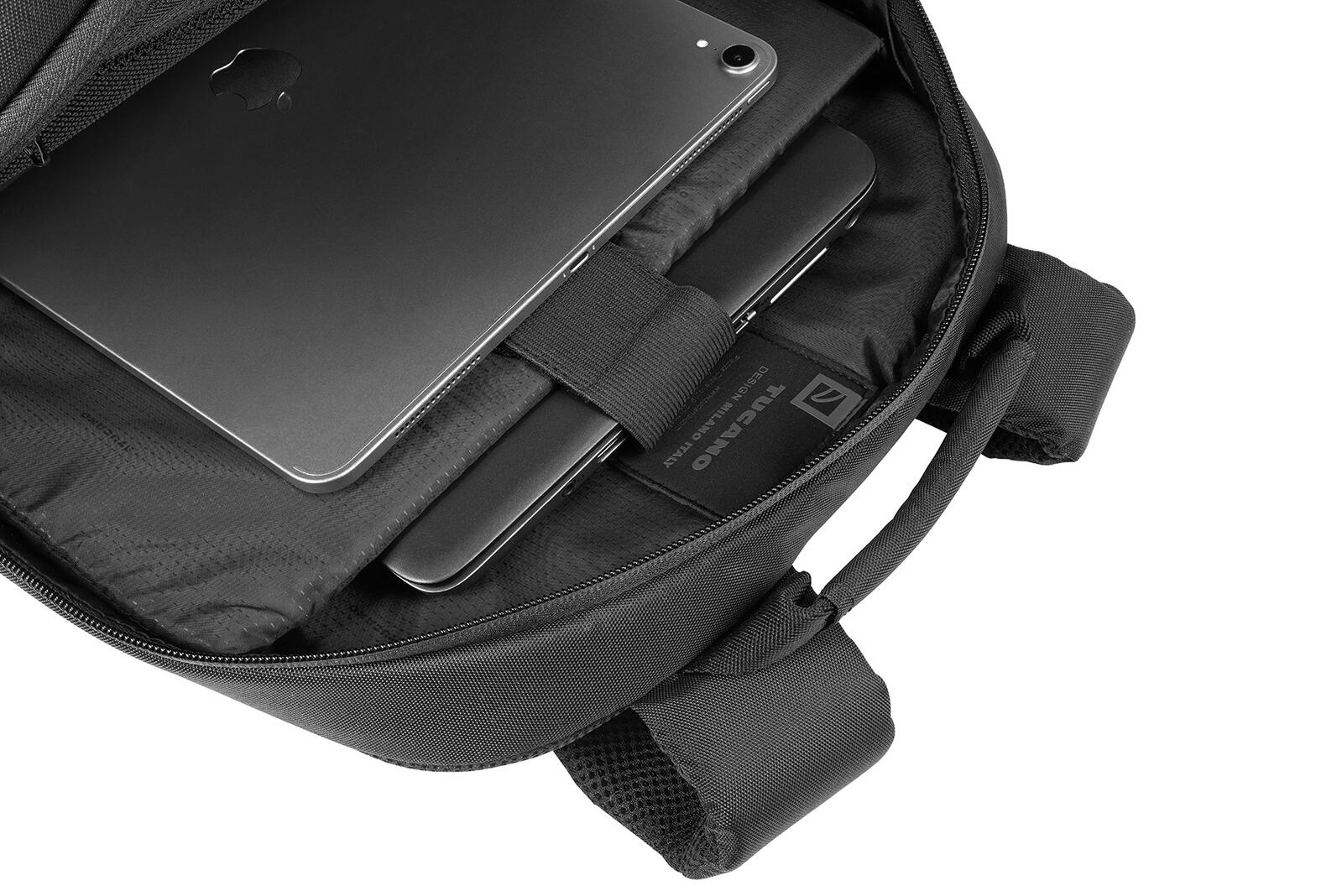 Tucano Lato Rucksack für Notebook 17' und Apple MacBook Pro 16' - Schwarz