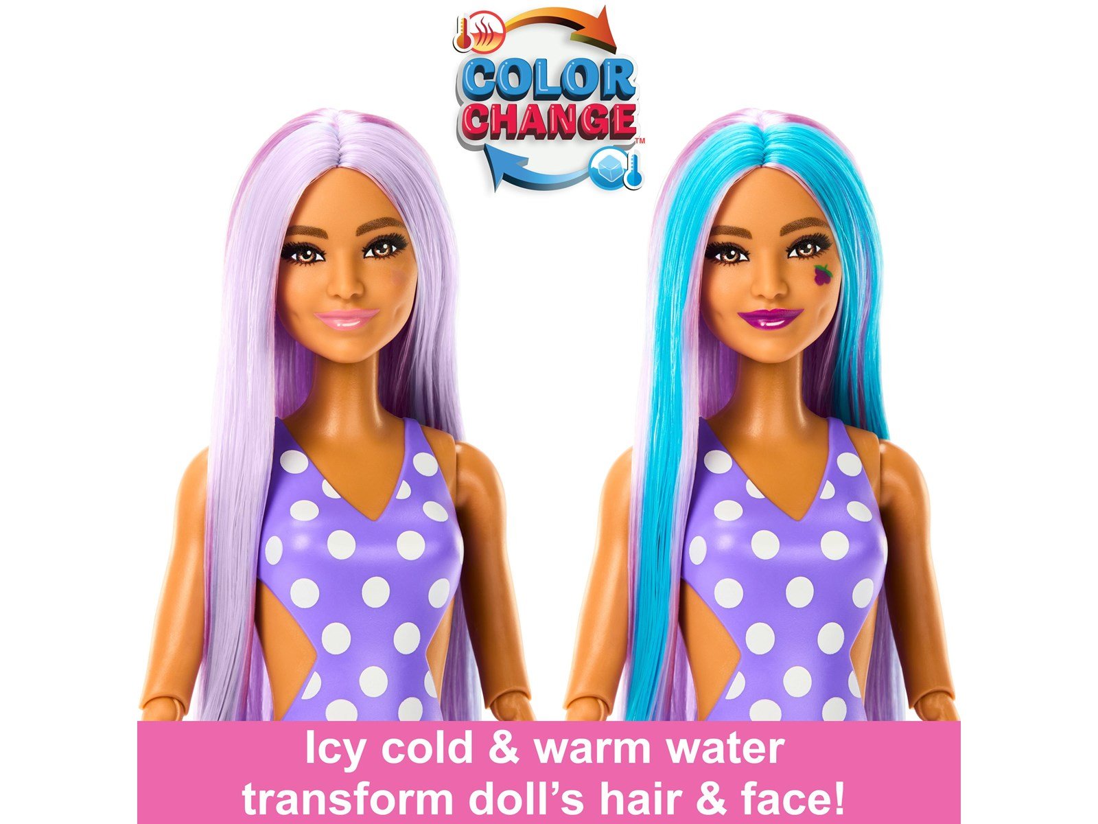 Barbie Pop Reveal Juicy Fruits Grape Fizz Doll 30cm