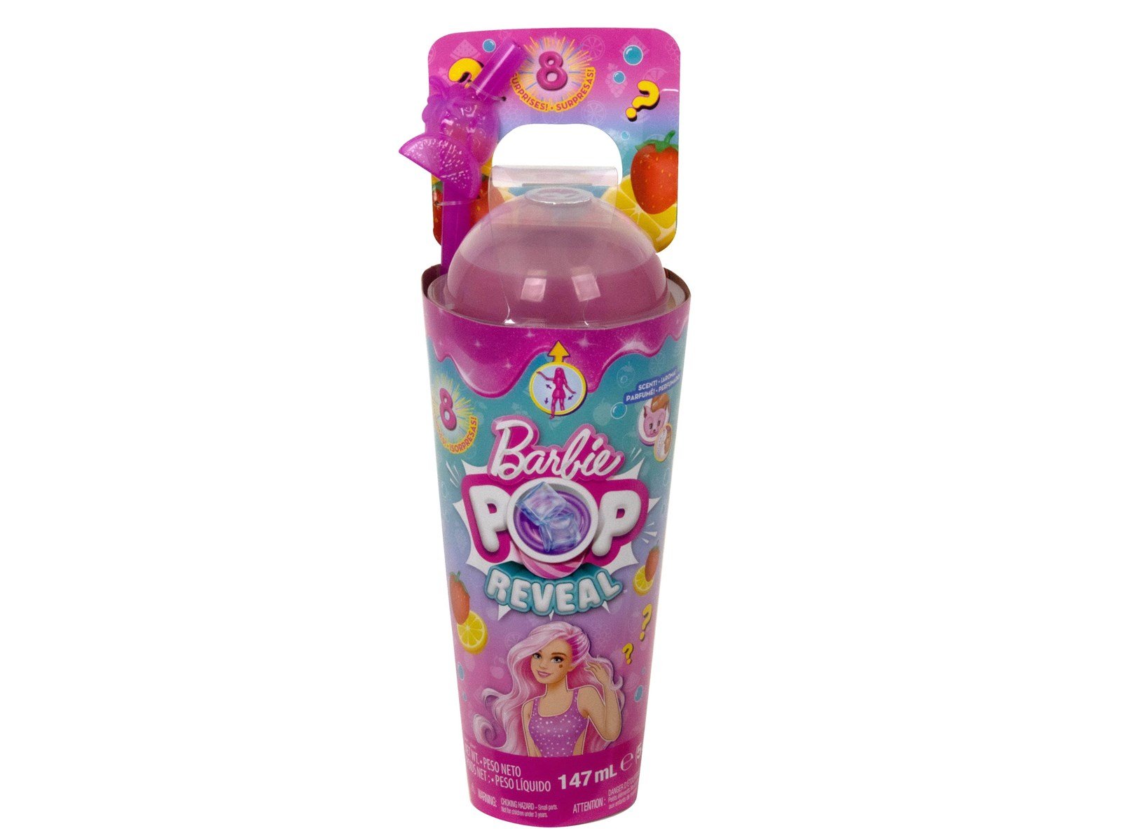 Barbie Pop Reveal Fruit Series Strawberry Lemonade Doll 30cm