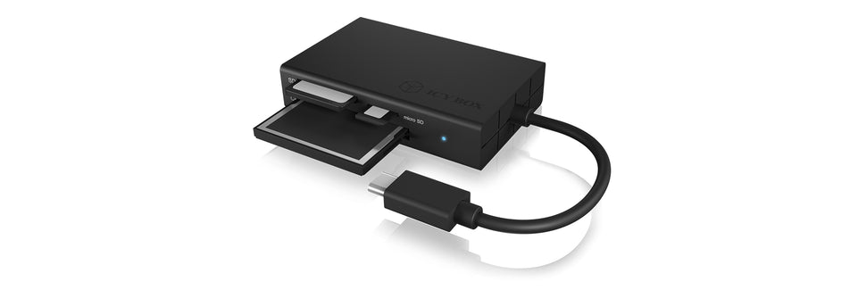 Adapter IcyBox ext. Kartenleser USB TypeC -> SD/microSD/CF retai