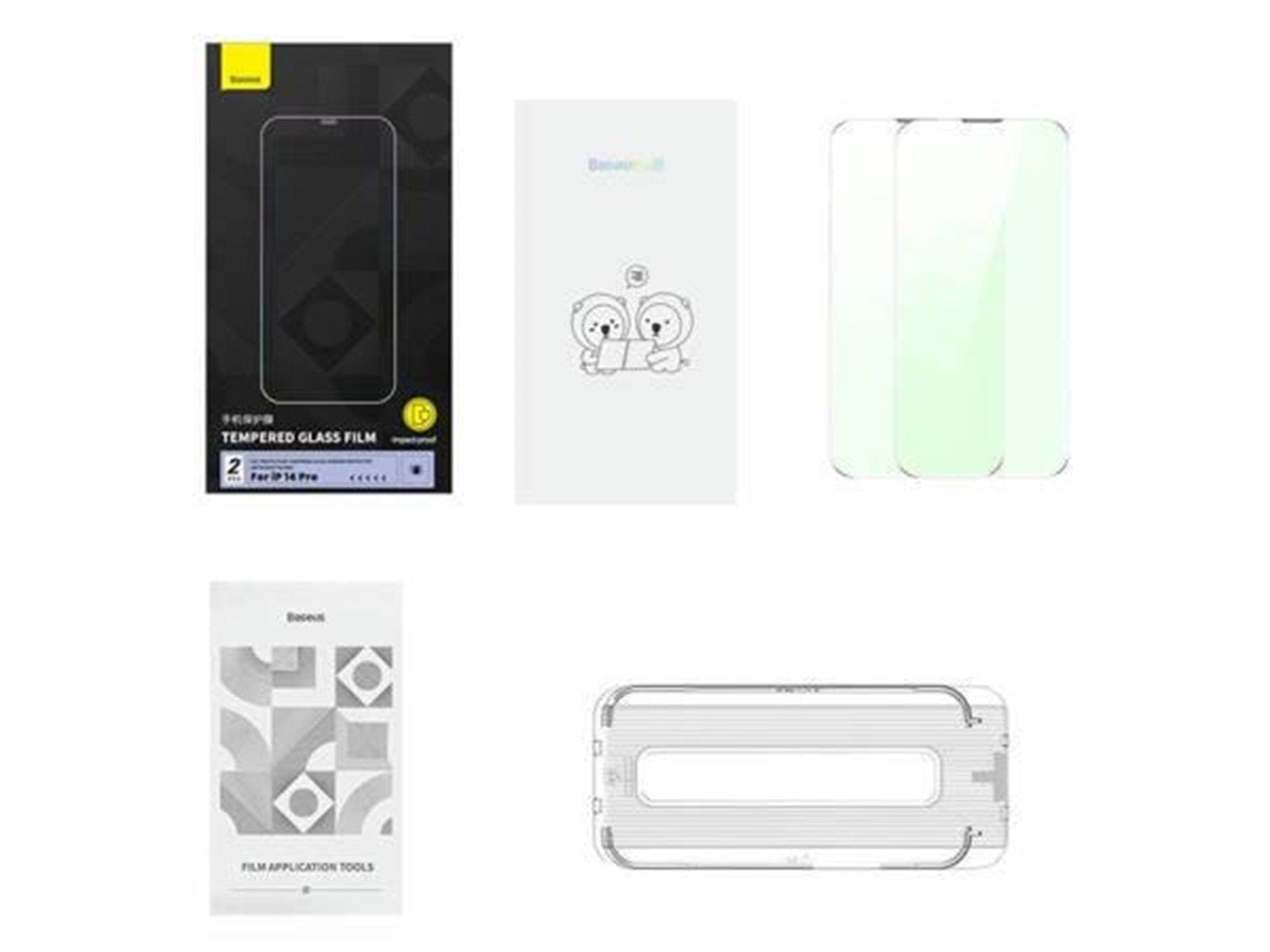 Baseus Privacy Protection Tempered Glass  Crystal Series iPhone 14 Pro