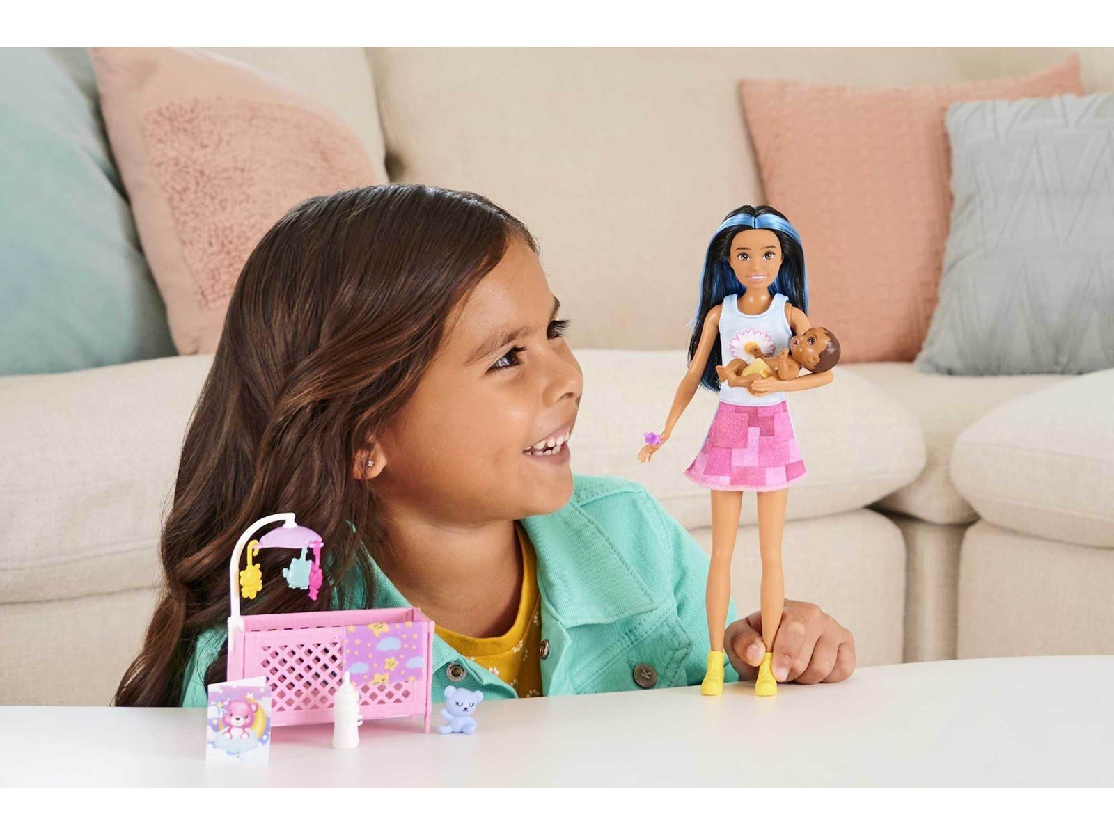 Barbie Skipper Babysitters Inc. Crib Playset