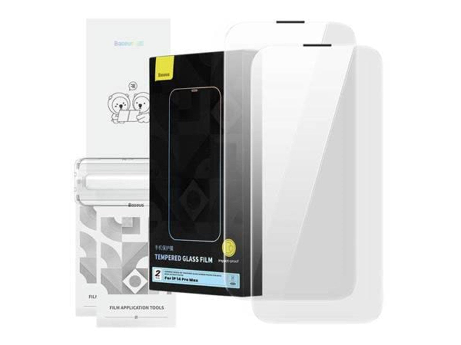 Baseus Tempered Glass  Corning for iPhone 14 Pro with built-in dust filter