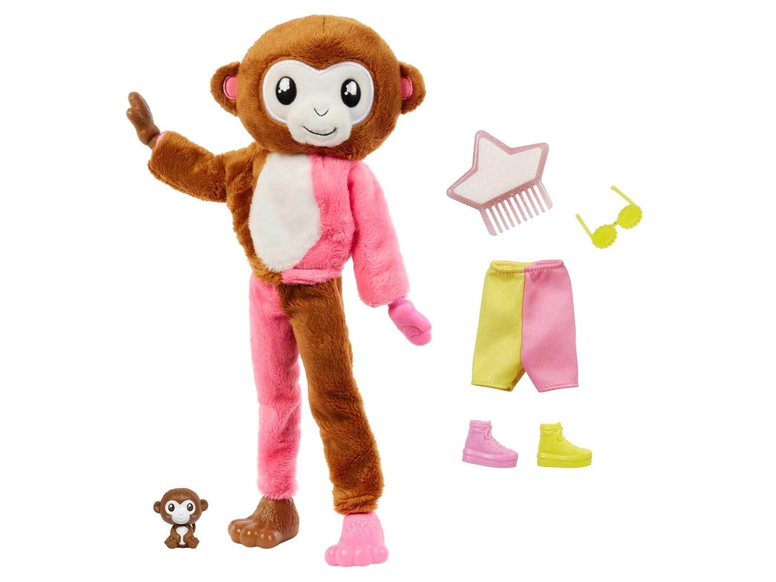 Barbie Cutie Reveal Jungle Series Monkey Doll 30cm