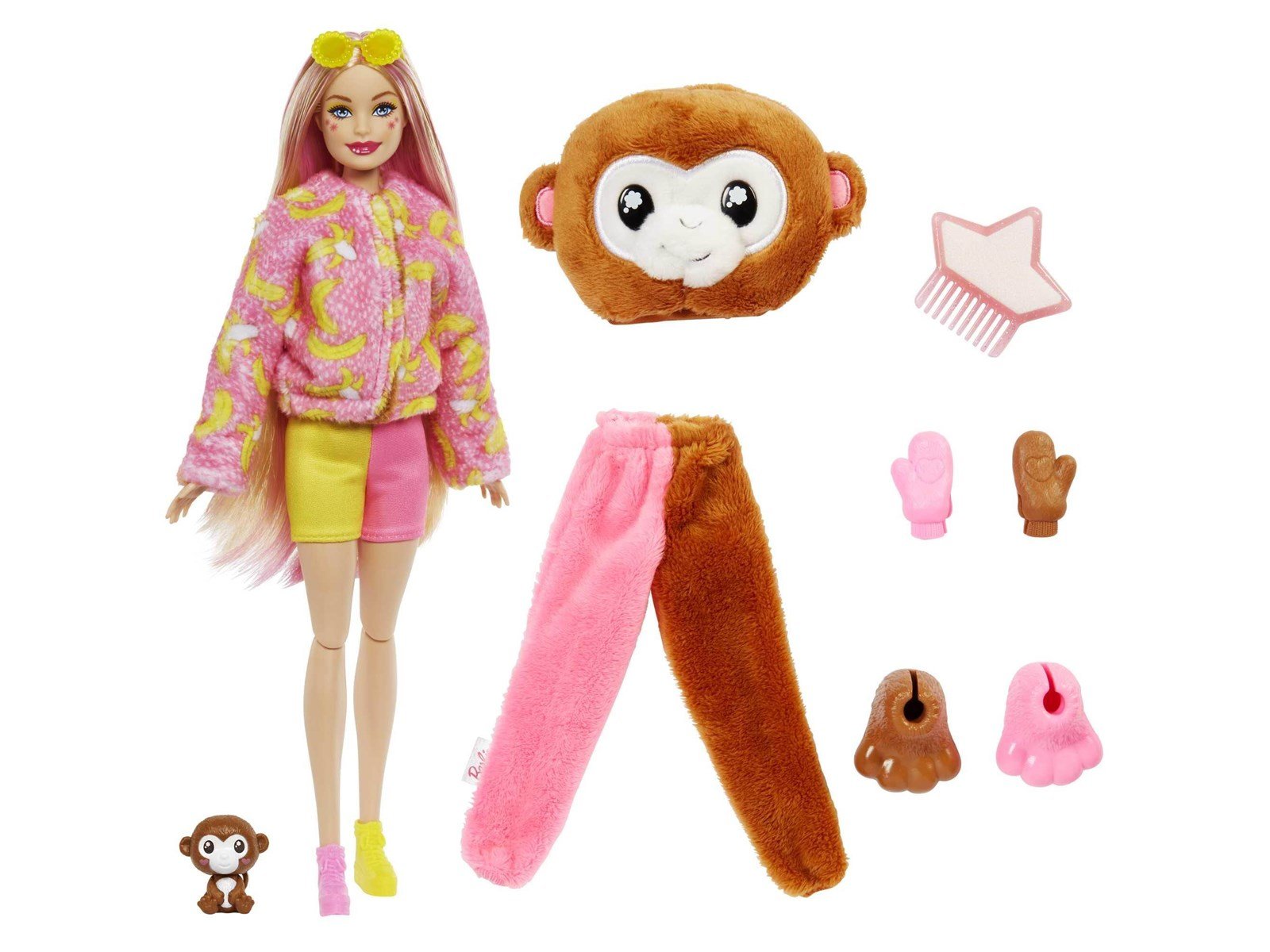 Barbie Cutie Reveal Jungle Series Monkey Doll 30cm