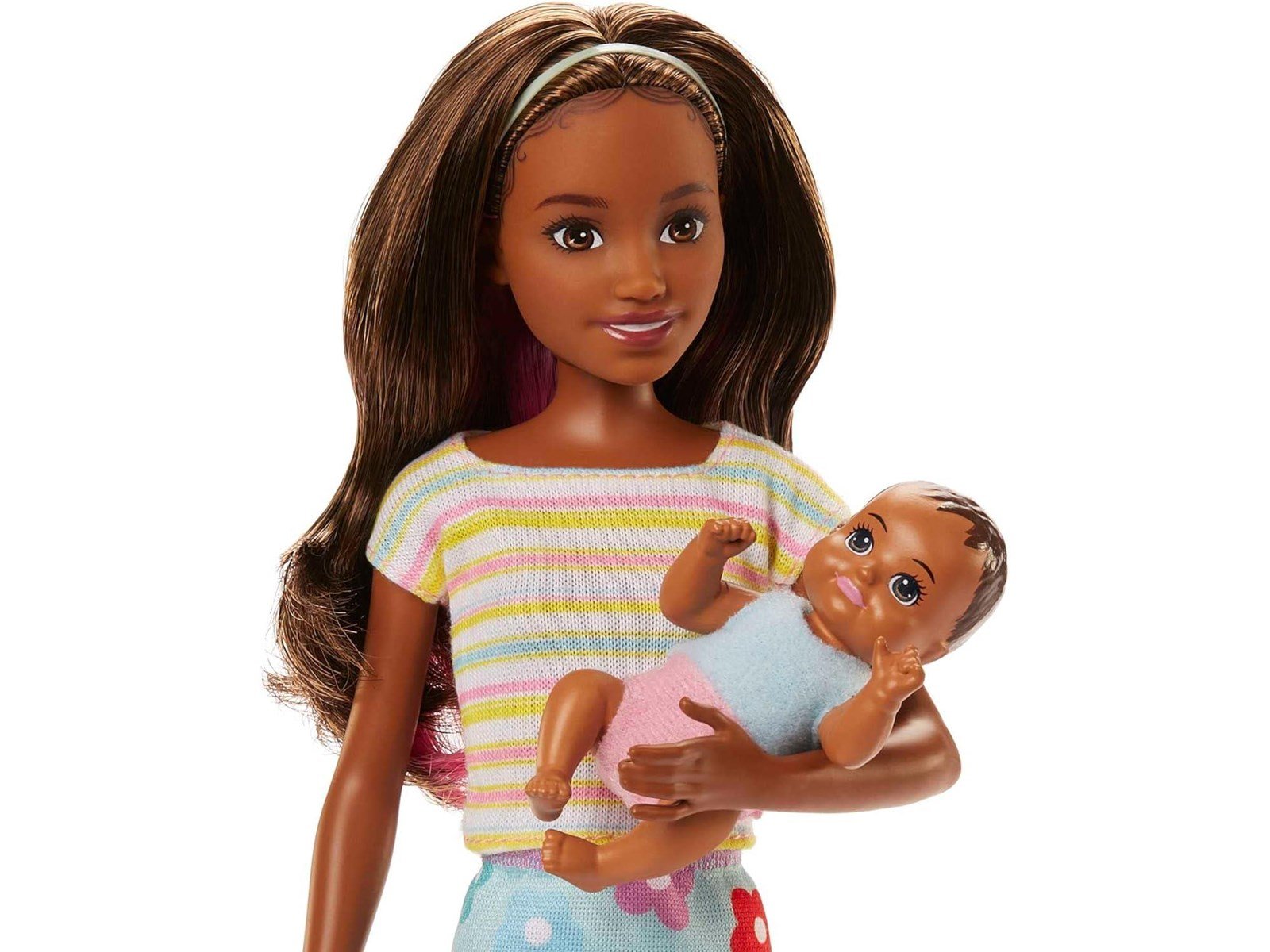 Barbie Skipper Babysitter (Brown hair Doll with Baby Doll)