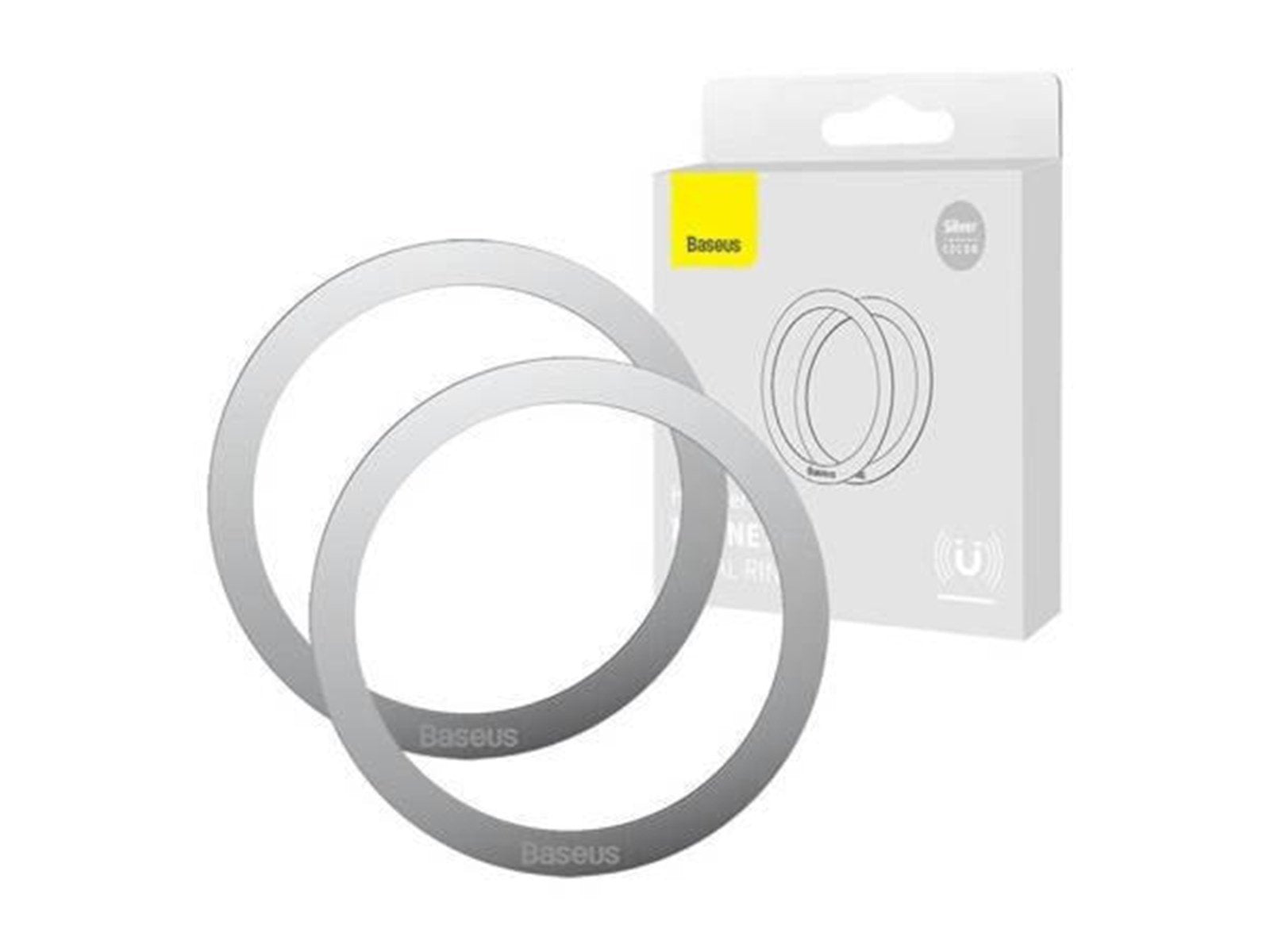 Baseus Halo Magnetic Ring for phones MagSafe (Silver)