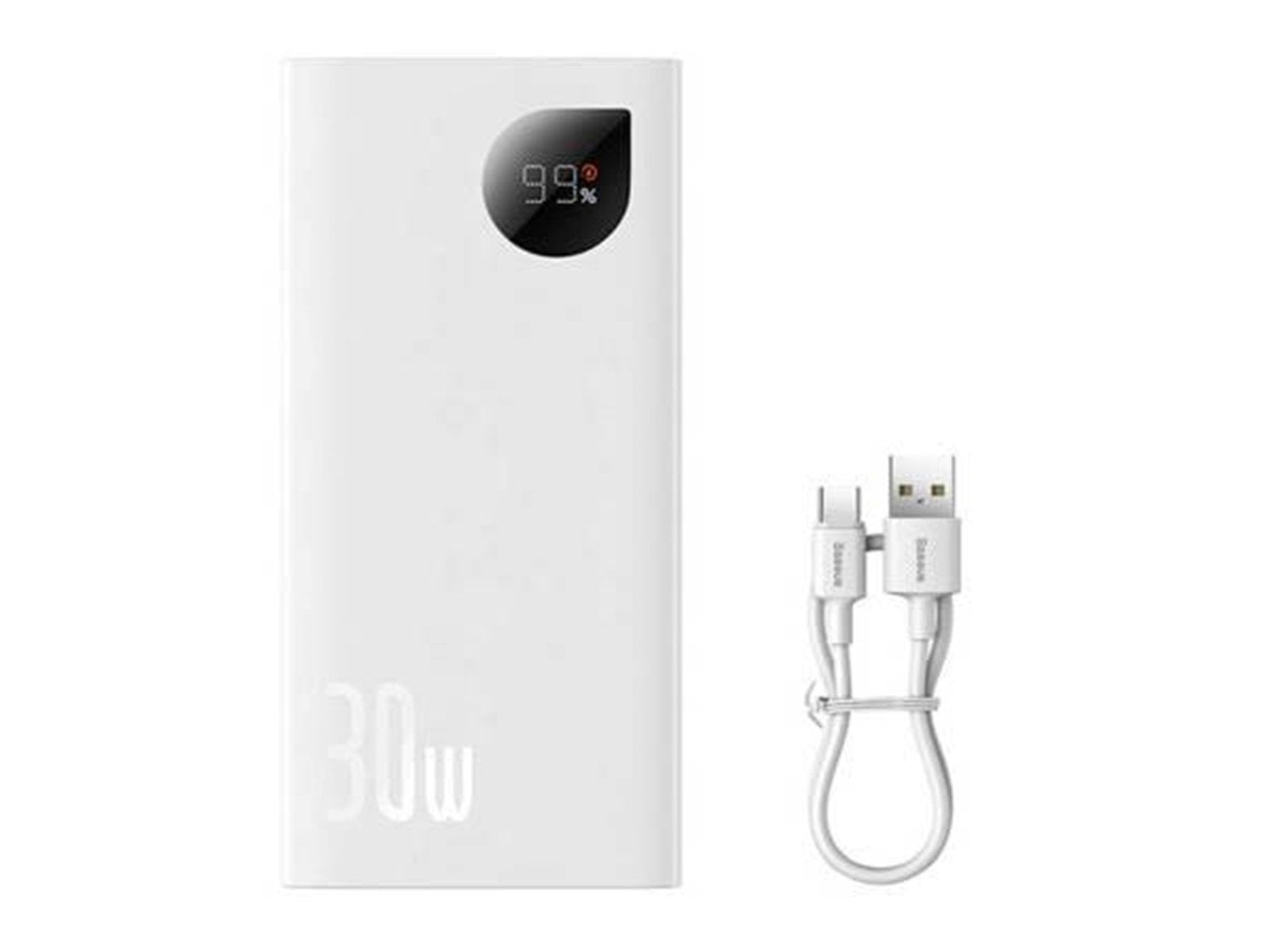 Baseus Powerbank Adaman2 10000mAh 30W White Powerbank (Akku) - Weiß - 10000 mAh