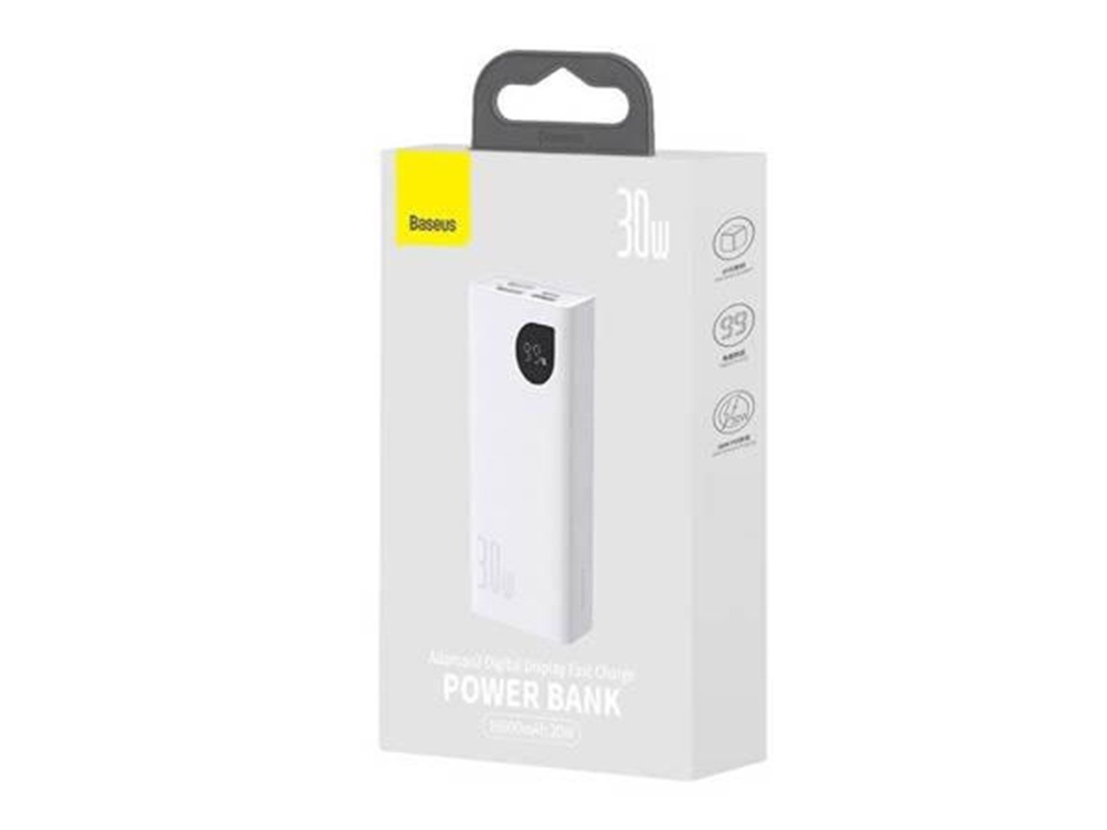 Baseus Powerbank Adaman2 10000mAh 30W White Powerbank (Akku) - Weiß - 10000 mAh