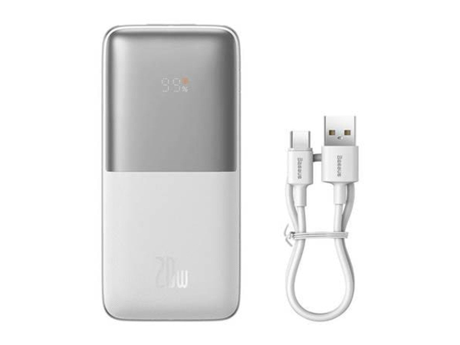 Baseus Powerbank Bipow Pro 10000mAh 2xUSB USB-C 20W (white) Powerbank (Akku) - Weiß - 10000 mAh