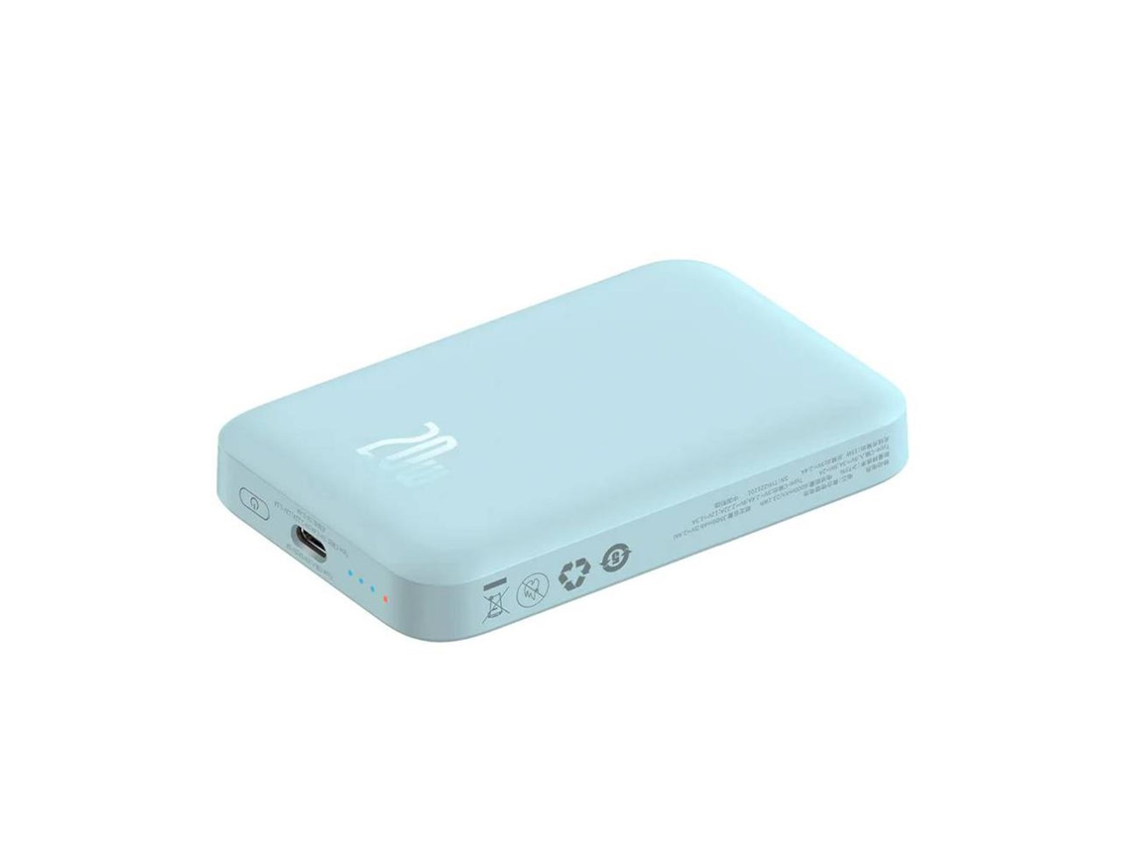 Baseus Powerbank Magnetic Mini 6000mAh 20W MagSafe Powerbank (Akku) - Blau - 6000 mAh