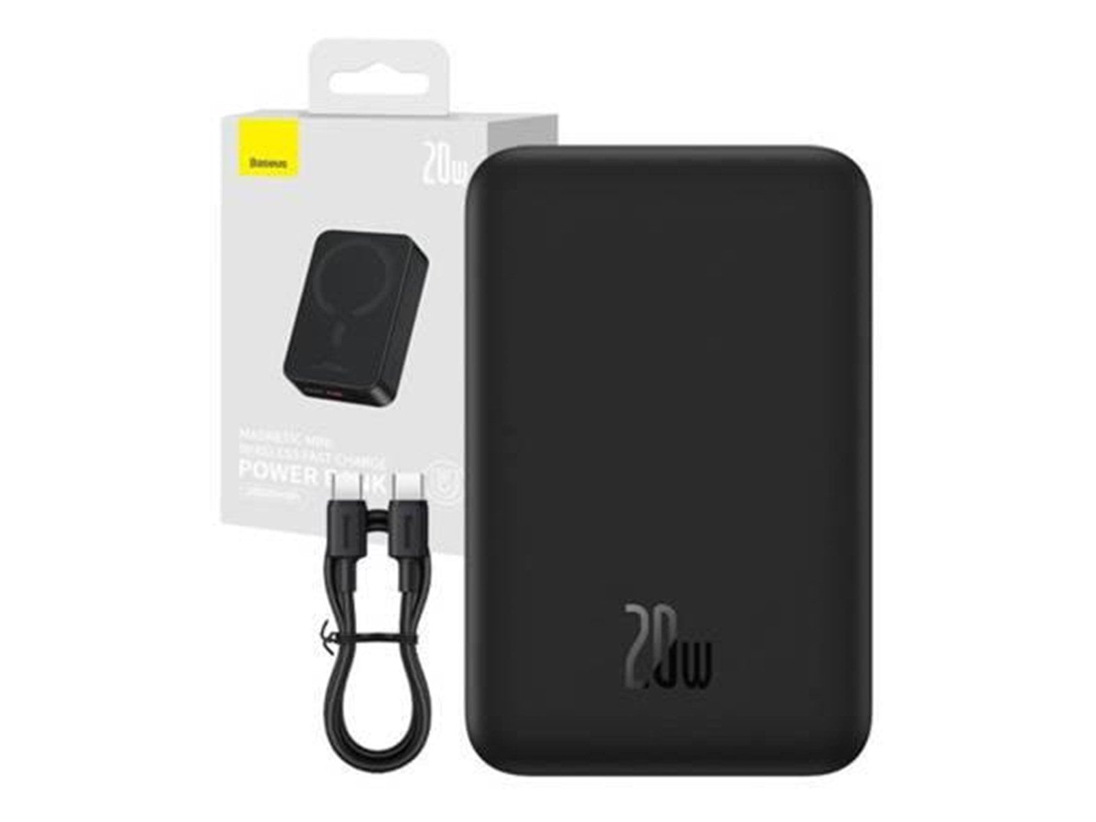 Baseus Powerbank Magnetic Mini 20000mAh 20W MagSaf Powerbank (Akku) - schwarz - 20000 mAh