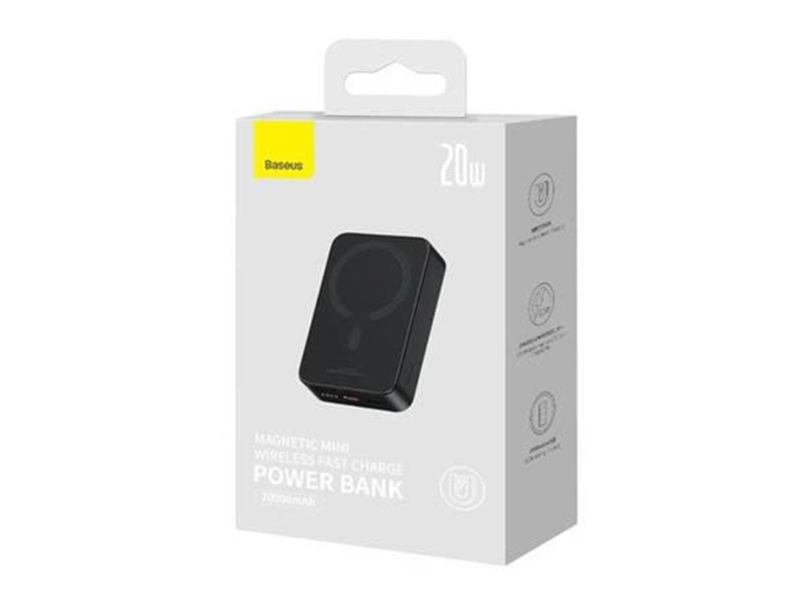 Baseus Powerbank Magnetic Mini 20000mAh 20W MagSaf Powerbank (Akku) - schwarz - 20000 mAh
