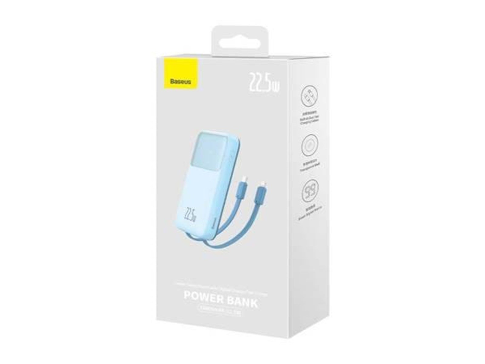 Baseus Powerbank Comet with USB to USB-C cable 10000mAh 22.5W (blue) Powerbank (Akku) - Blau - 10000 mAh