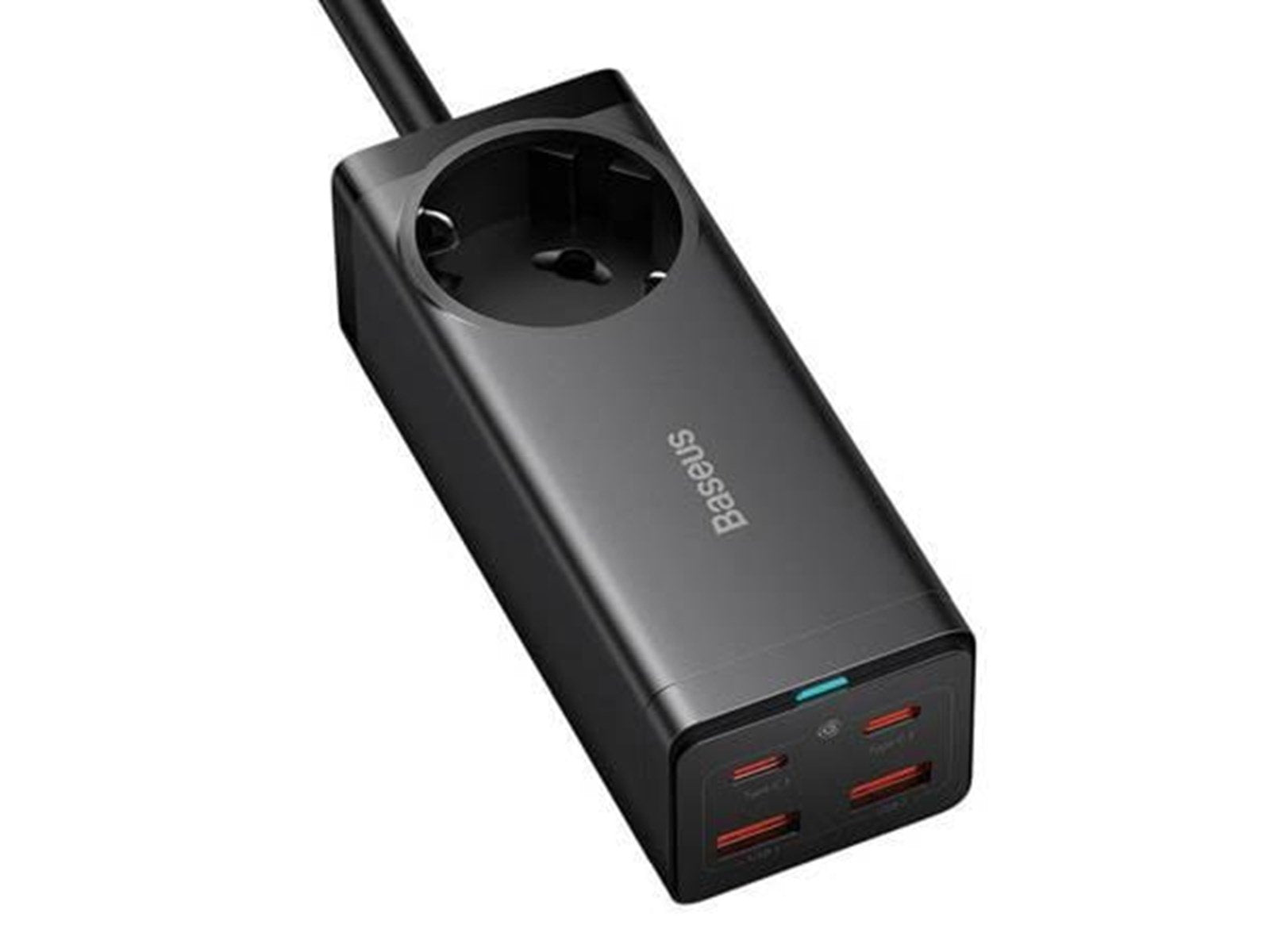 Baseus GaN3 Pro wall charger / powerstrip 2xUSB + 2xUSB-C + AC 100W (black) USB-Hubs - 5 - Schwarz
