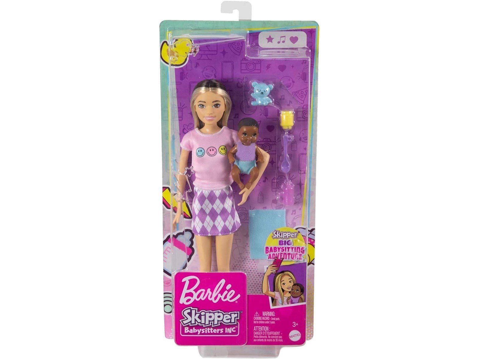 Barbie Skipper Babysitter (Two-tone Hair Doll with Baby Doll)