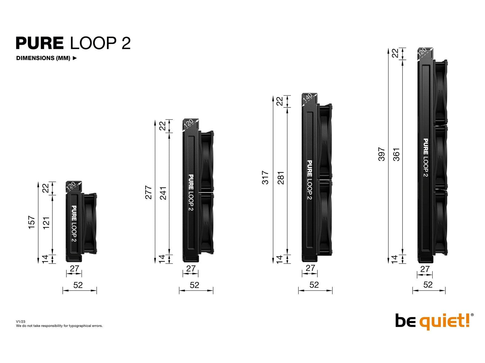be quiet! Pure Loop 2 280mm - CPU-Wasserkühlung - Max 34 dBA