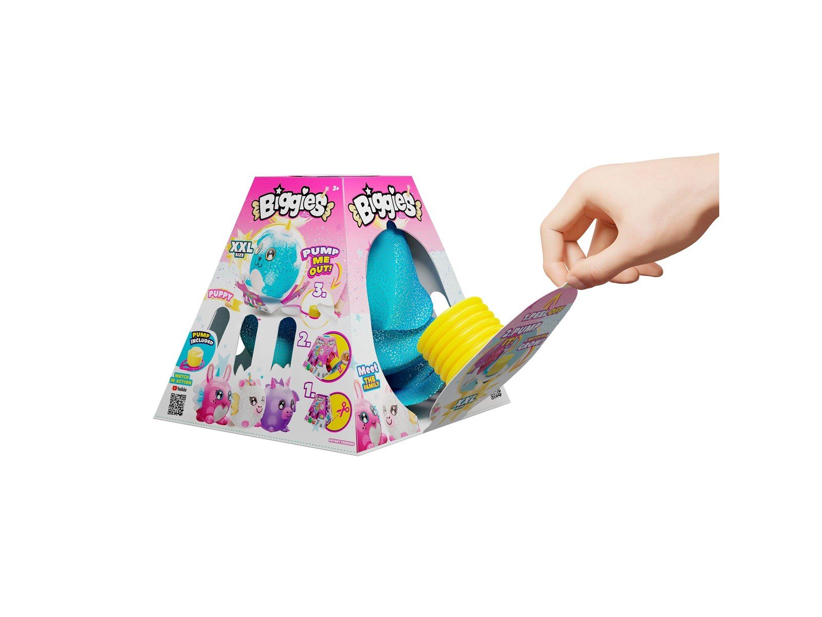 Biggies Floffy Inflatable Animal Plushes - assorted