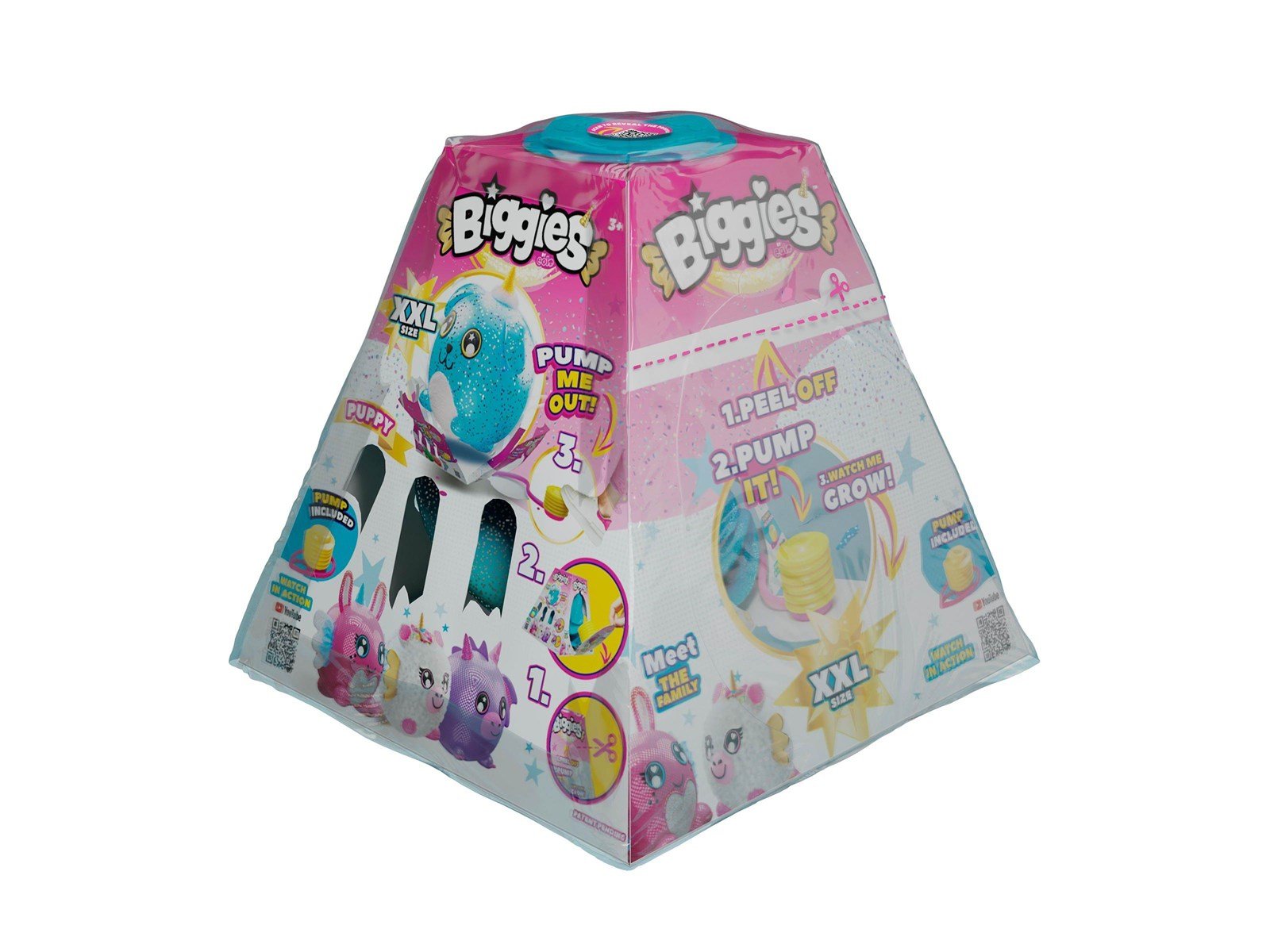 Biggies Floffy Inflatable Animal Plushes - assorted