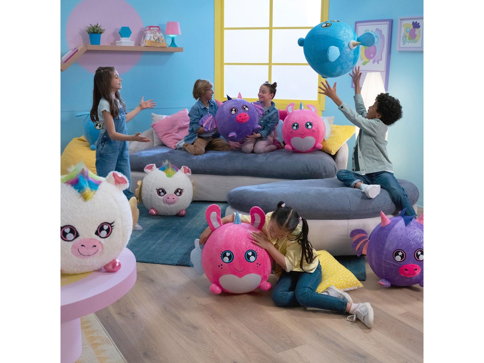 Biggies Floffy Inflatable Animal Plushes - assorted